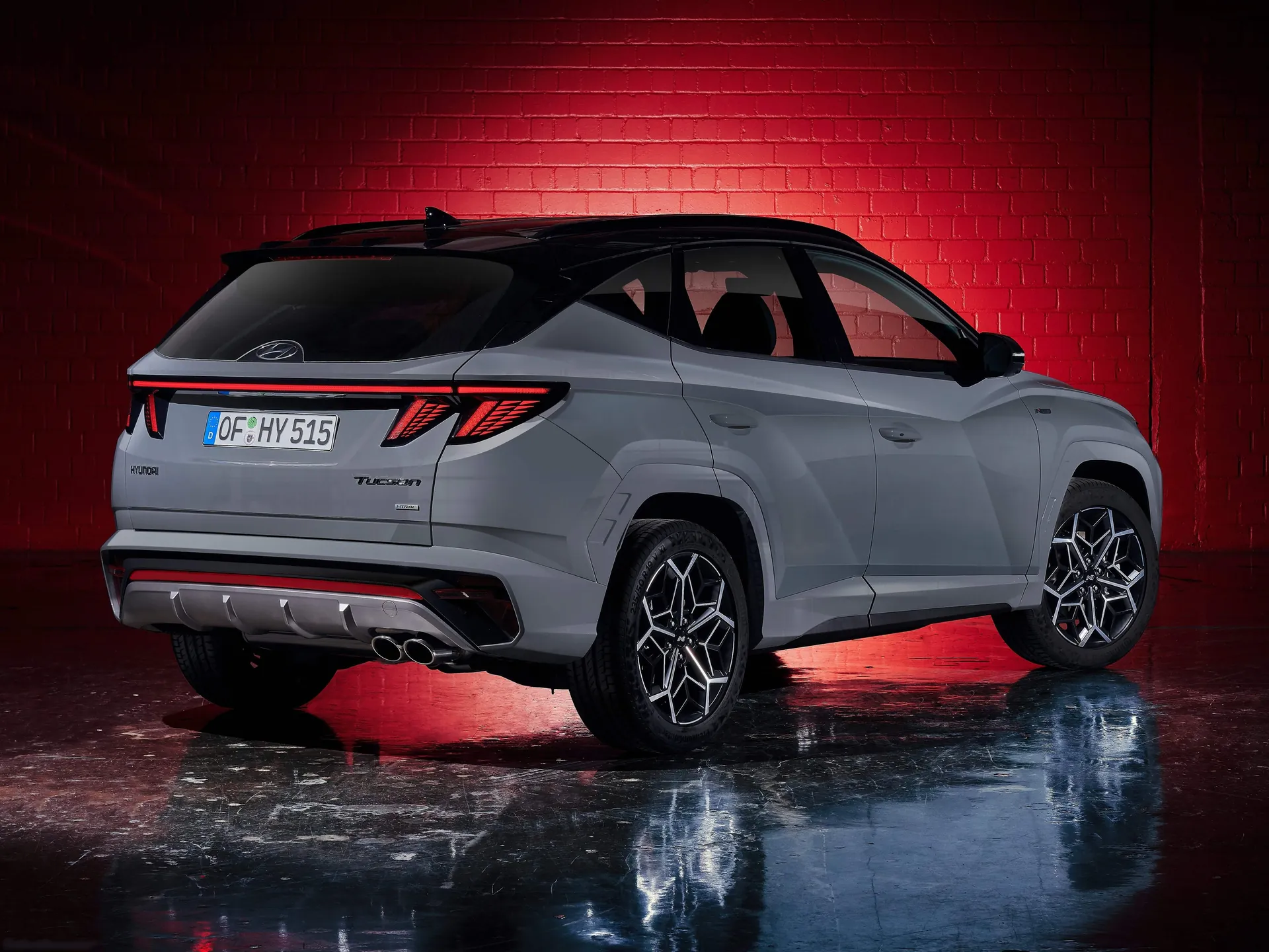 Hyundai Tucson N Line (2021) – zadní tříčtvrteční pohled
