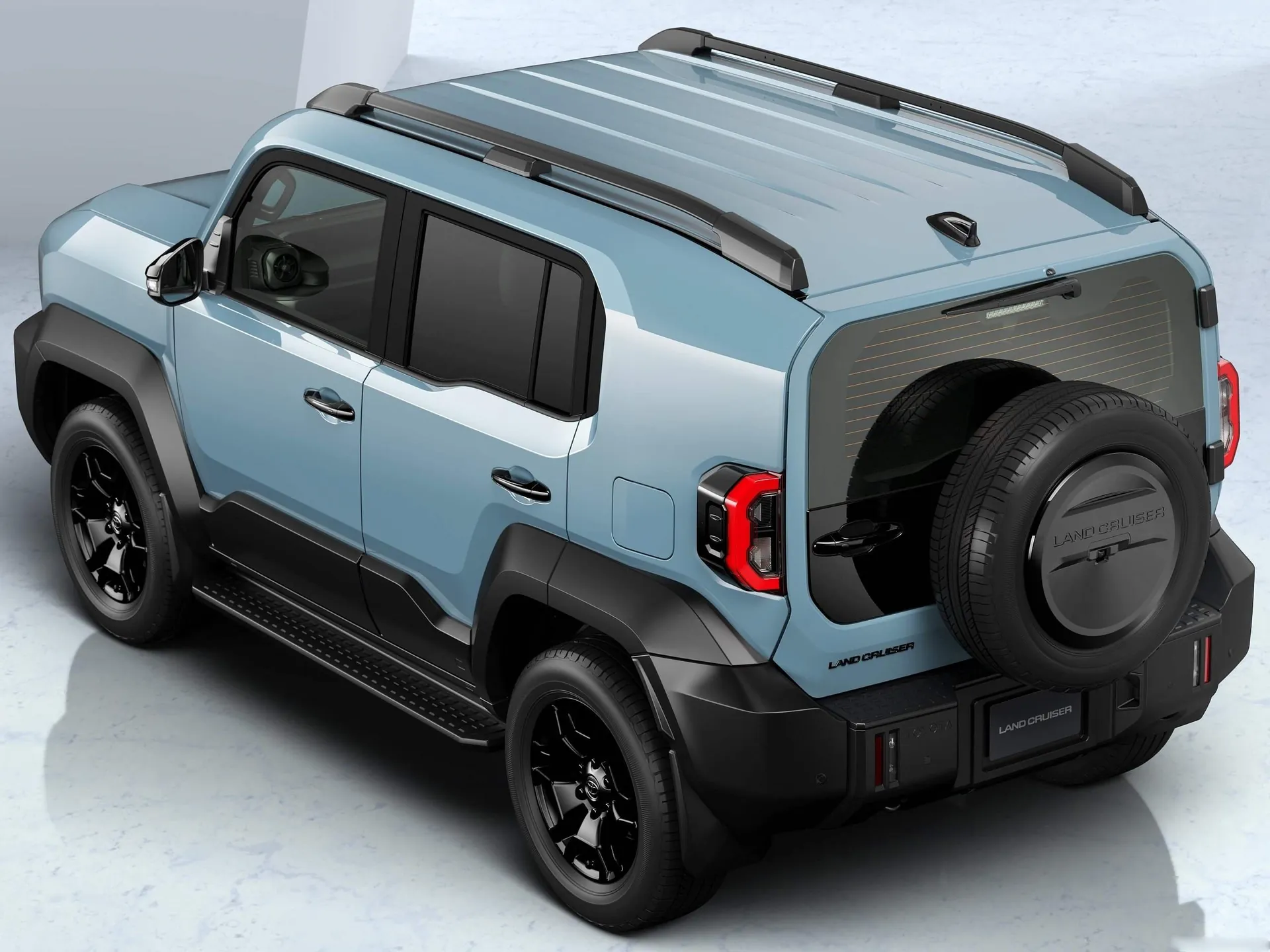 Toyota Land Cruiser FJ (2027) – zadní tříčtvrteční pohled