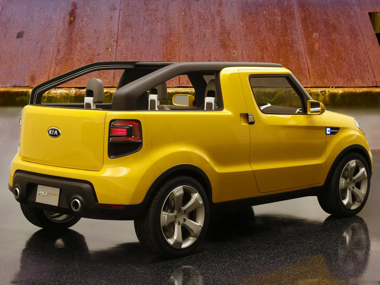 Kia Soulster Concept (2009) – zadní tříčtvrteční pohled
