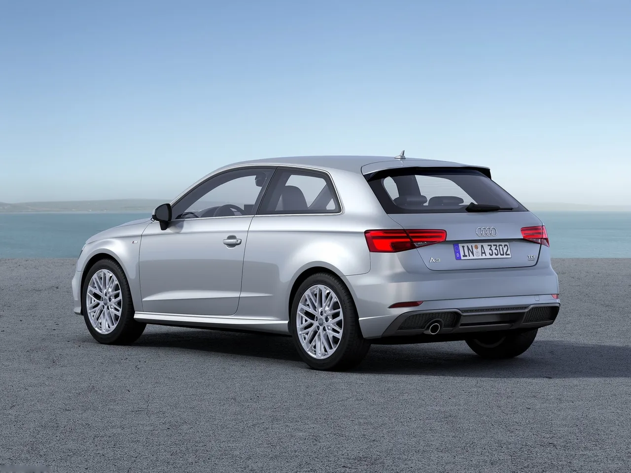 Audi A3 (2017) – zadní tříčtvrteční pohled