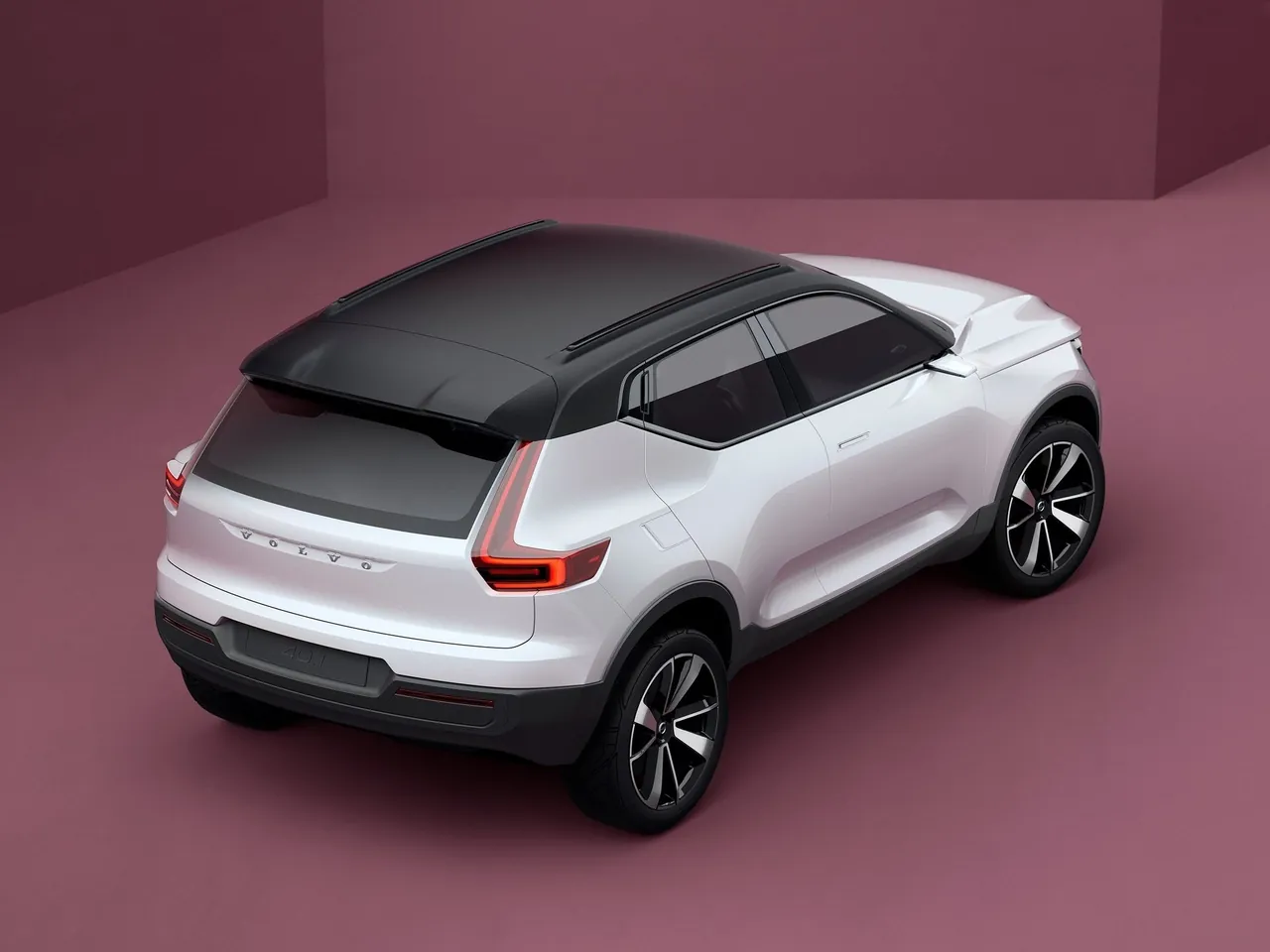 Volvo 40.1 Concept (2016) – zadní tříčtvrteční pohled