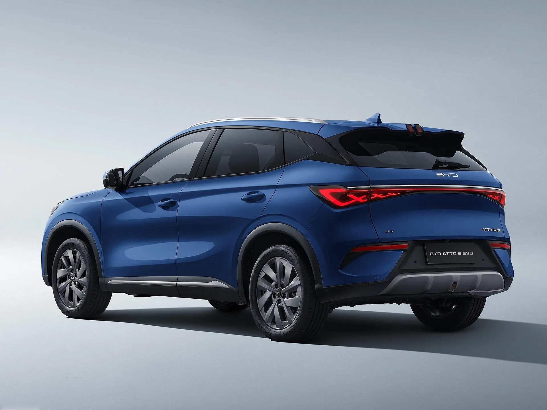 BYD Atto 3 Evo (2026) – zadní tříčtvrteční pohled
