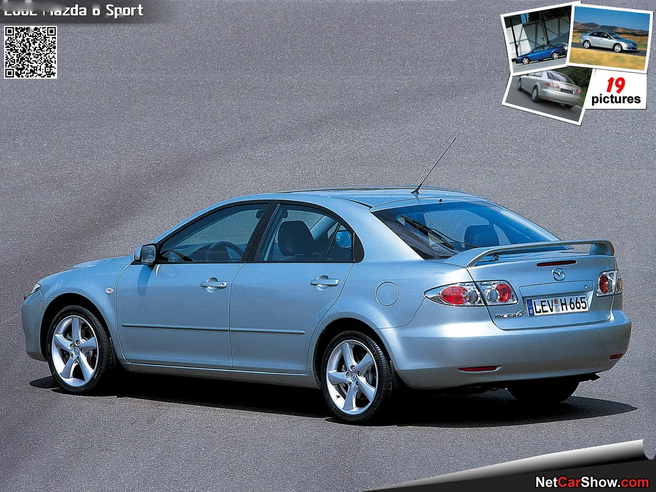 Mazda 6 Sport (2002) – zadní tříčtvrteční pohled