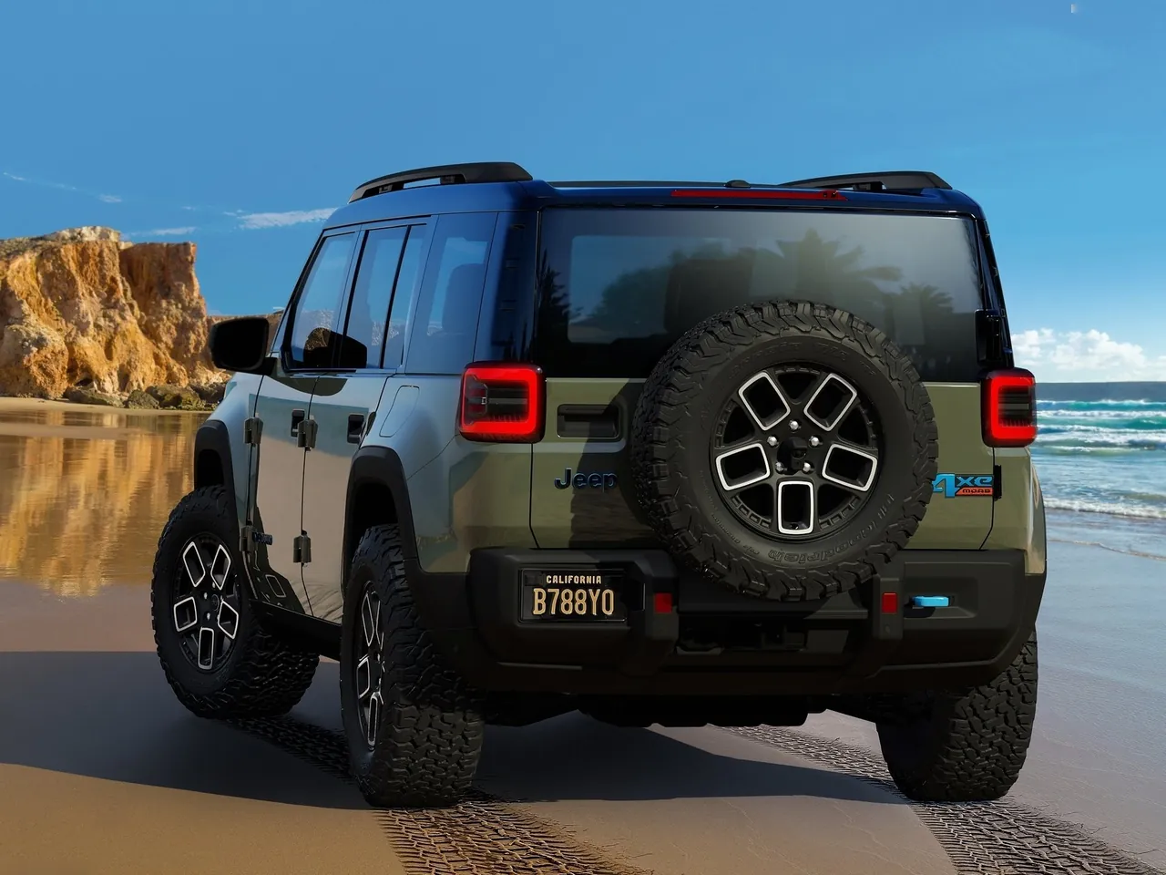 Jeep Recon Concept (2022) – zadní tříčtvrteční pohled