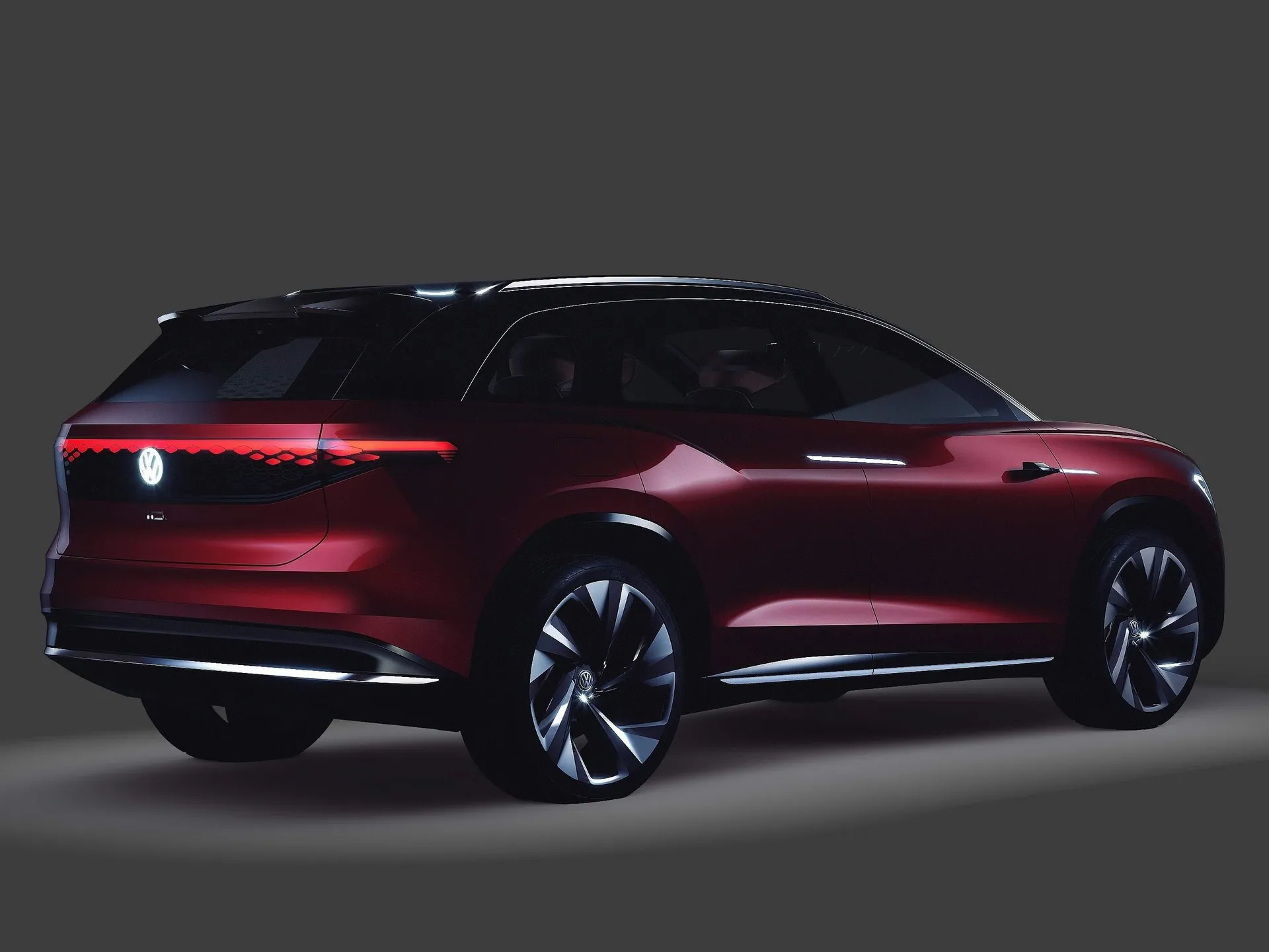 Volkswagen ID Roomzz Concept (2019) – zadní tříčtvrteční pohled
