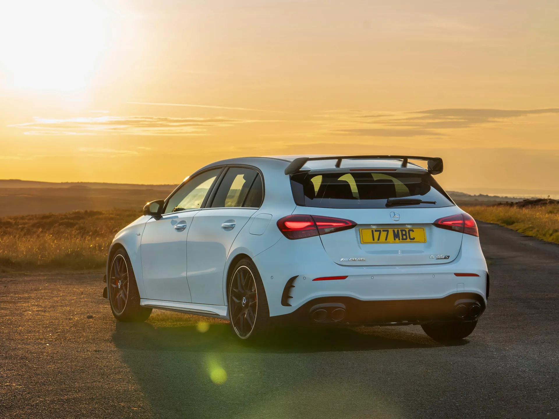 Mercedes-Benz A45 S AMG [UK] (2023) - Rear Three-Quarter