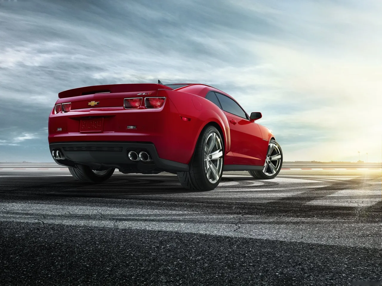 Chevrolet Camaro ZL1 (2012) – zadní tříčtvrteční pohled
