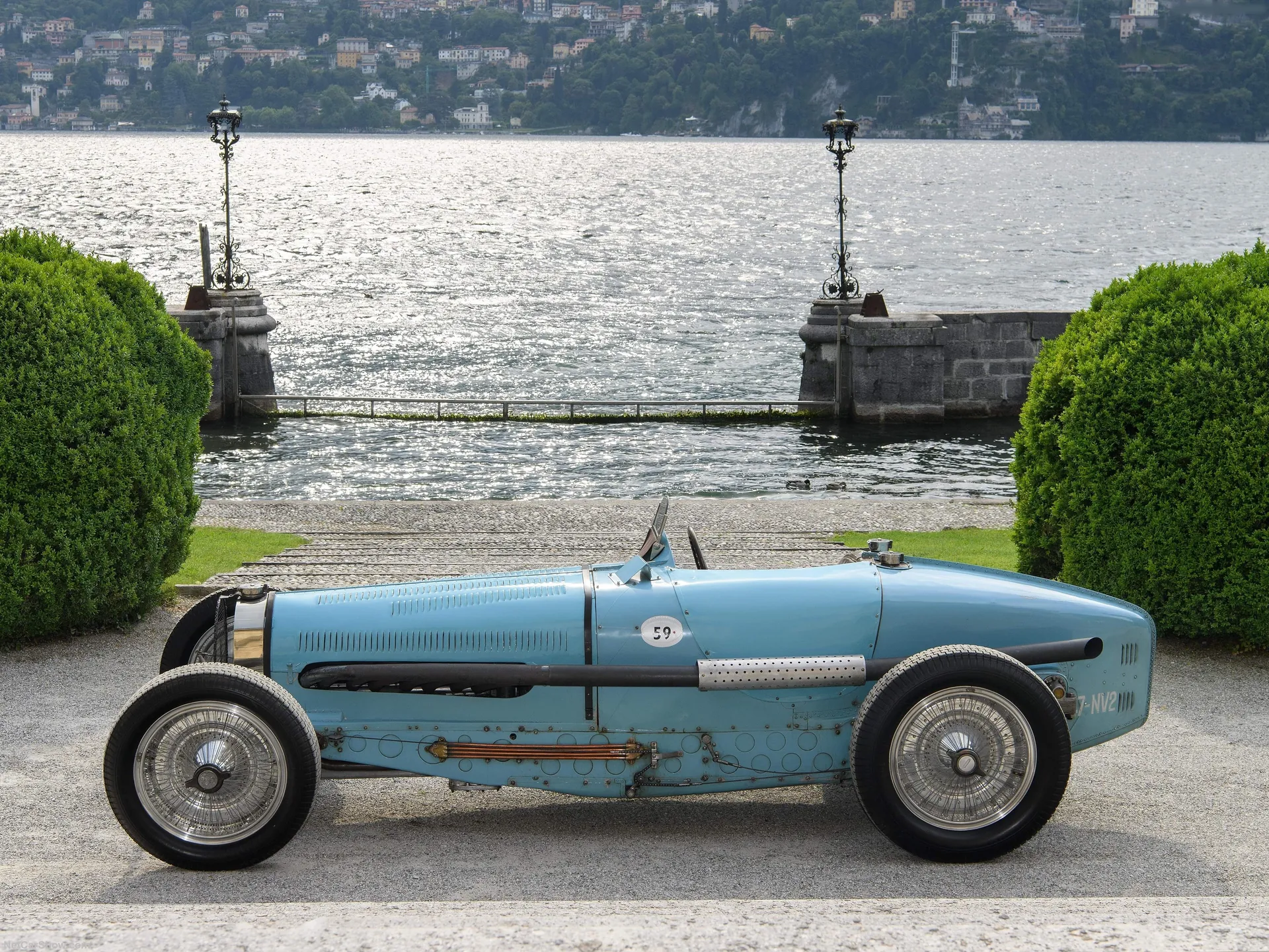 Bugatti Type 59 (1934) – boční profil