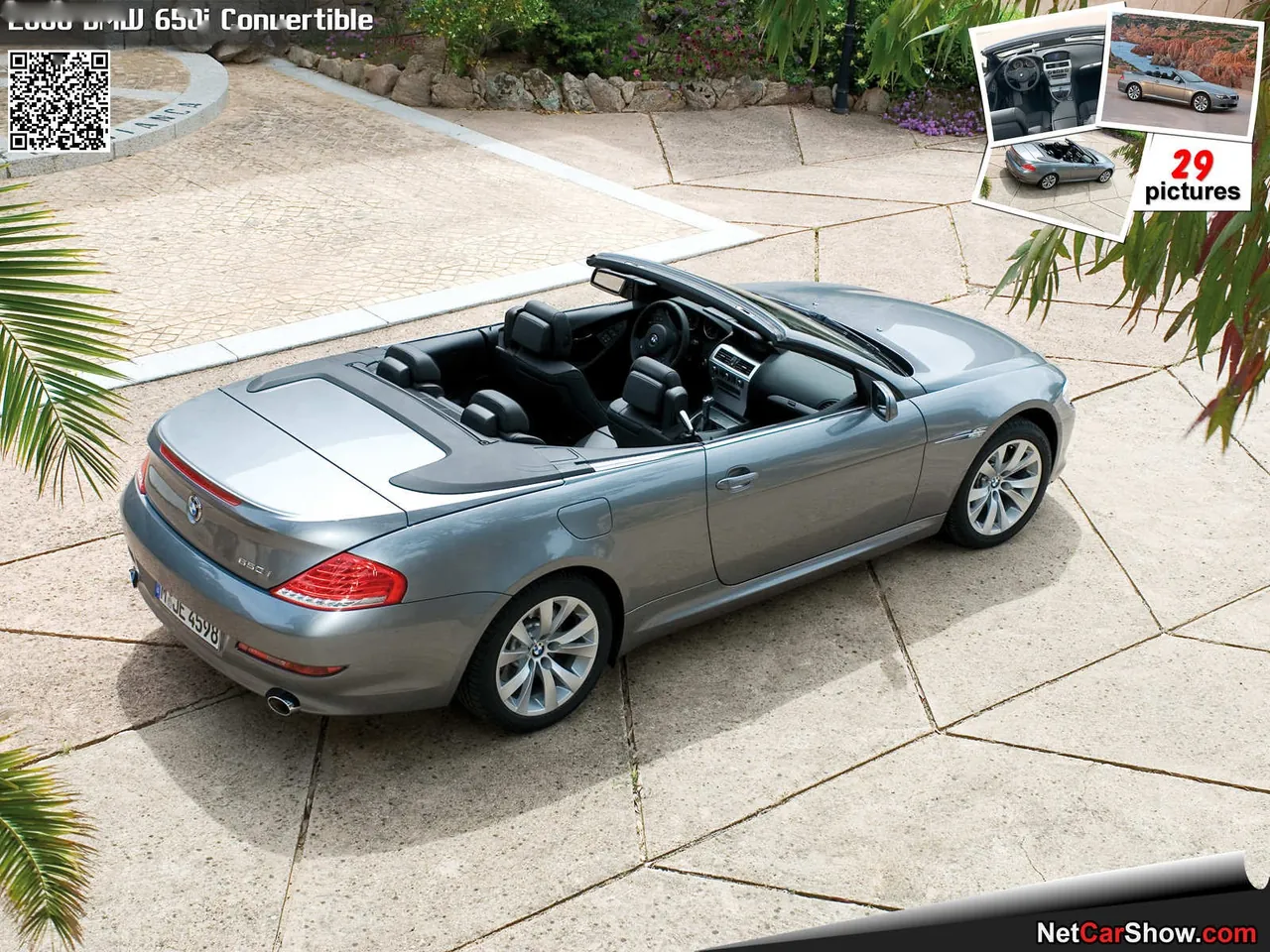 BMW 650i Convertible (2008) – zadní tříčtvrteční pohled