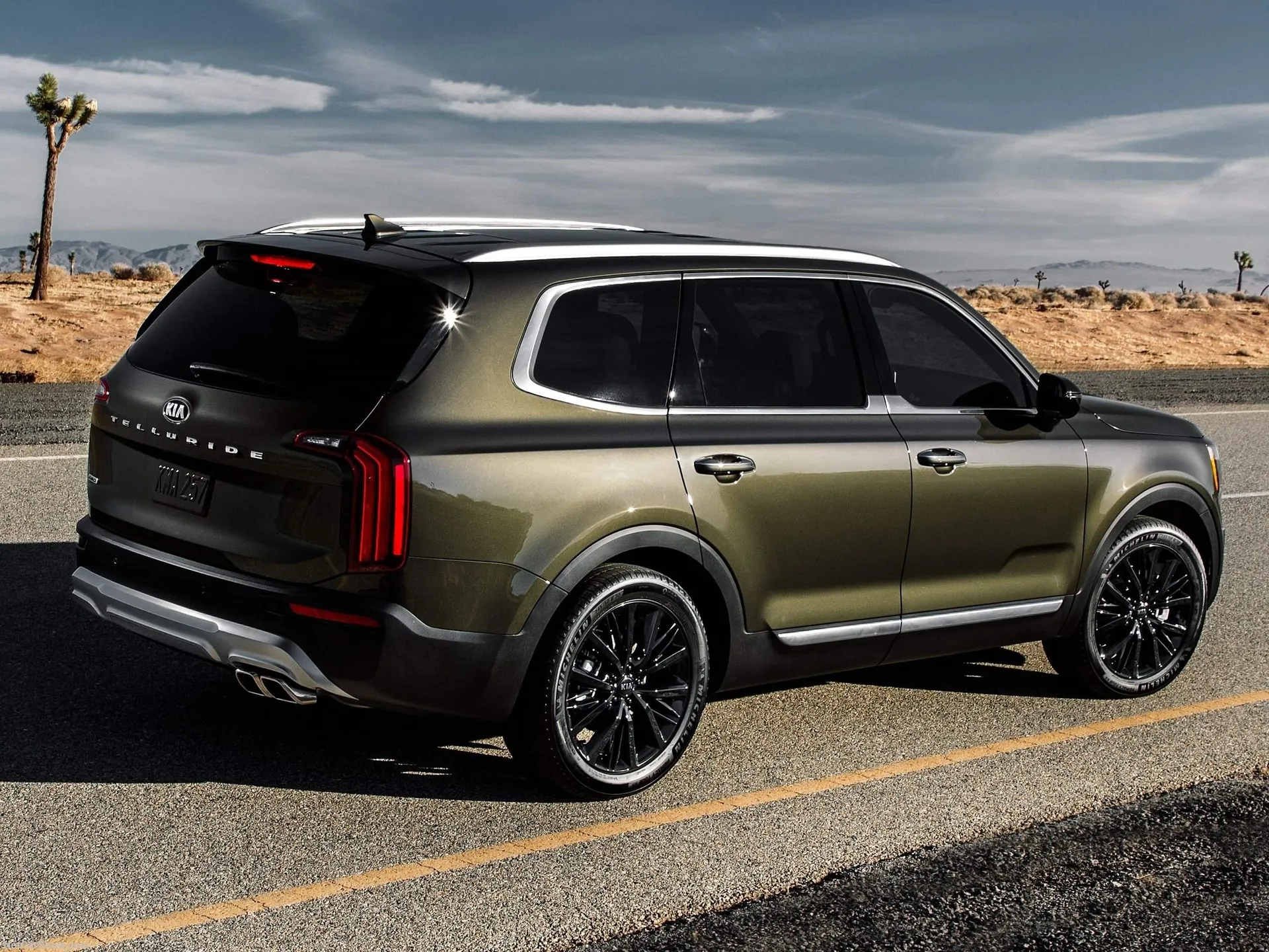 Kia Telluride (2020) – zadní tříčtvrteční pohled