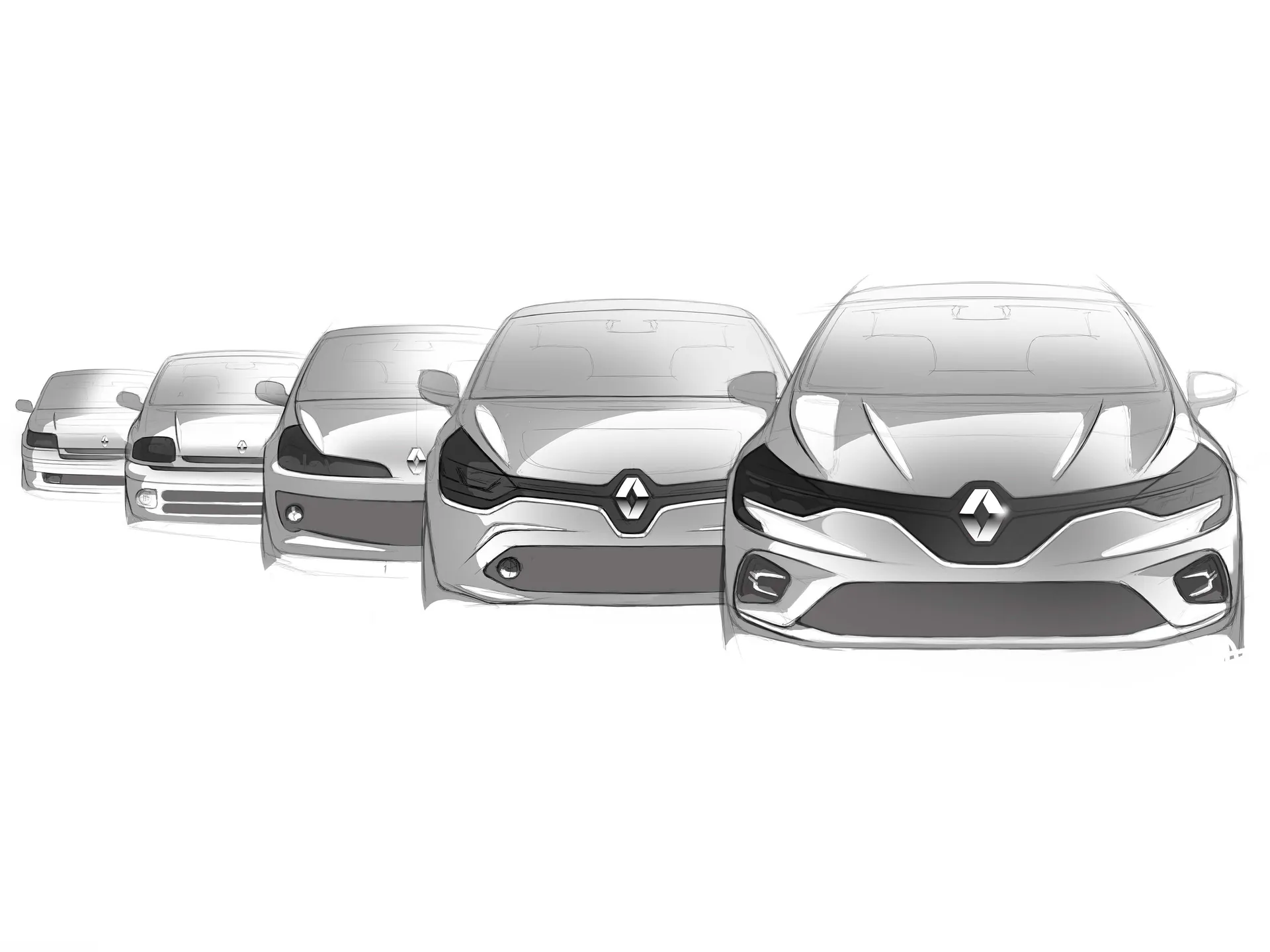 Renault Clio (2020) – designové skici