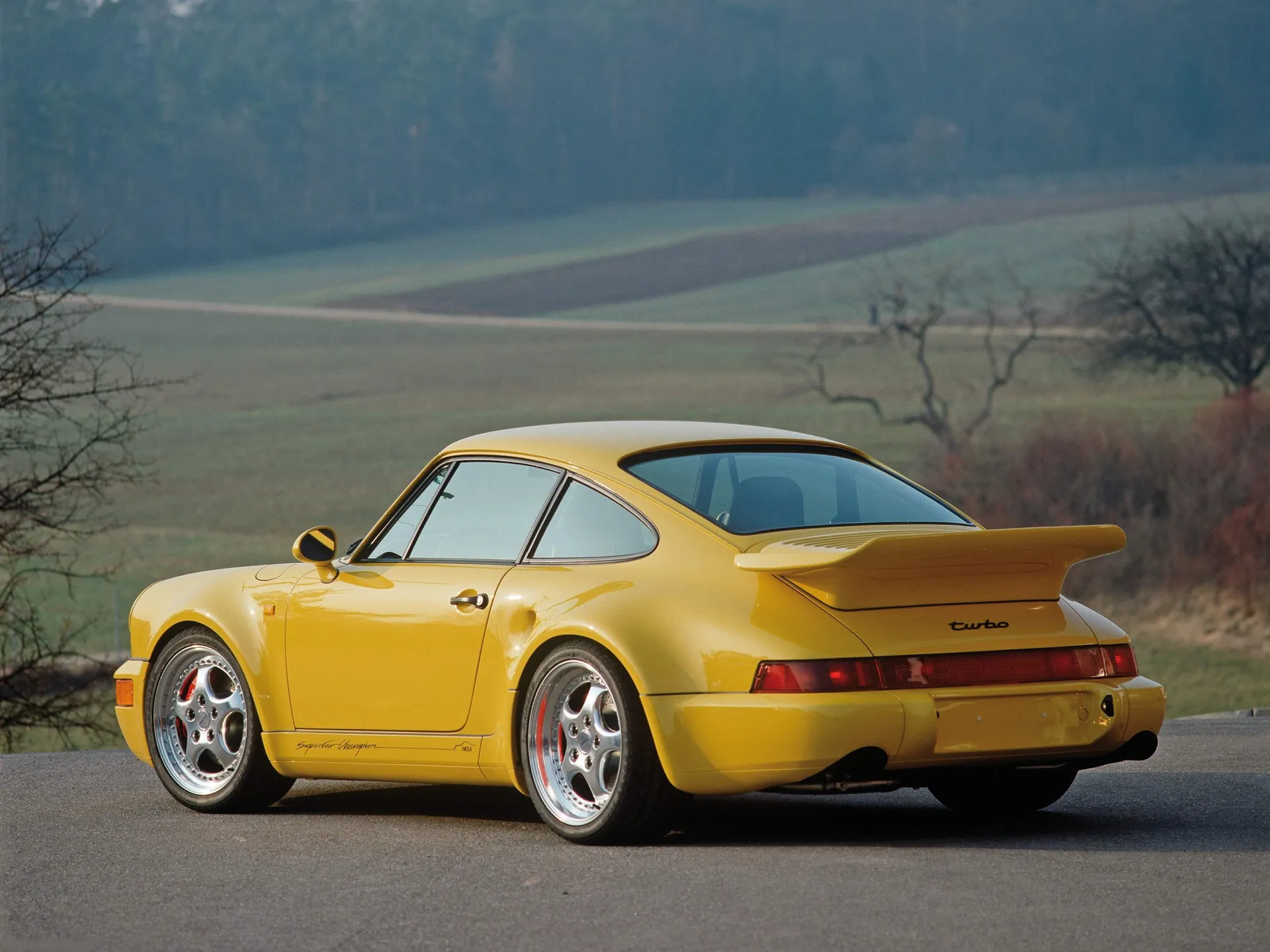 Porsche 911 Turbo S 3.3 (1992) - Rear Three-Quarter