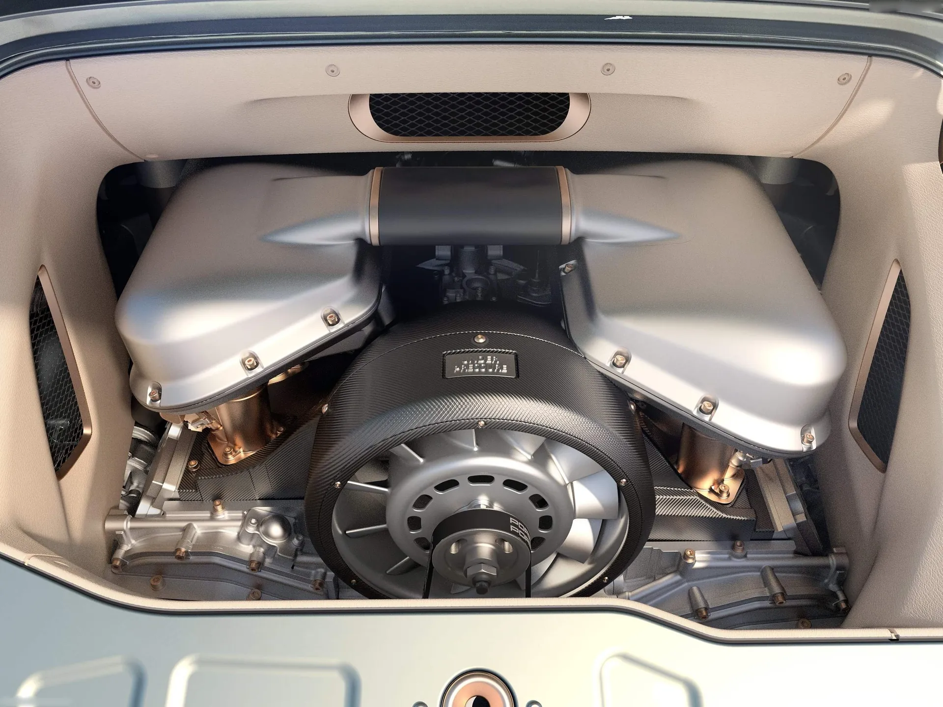Singer Turbo Study (2022) – motorový prostor
