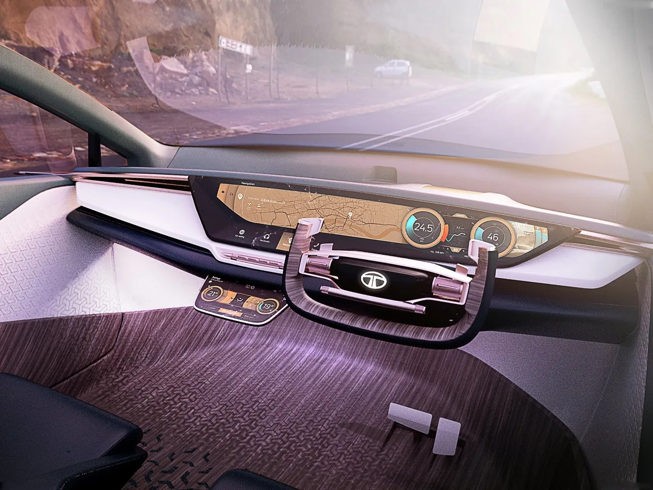 Tata 45X Concept (2018) – interiér