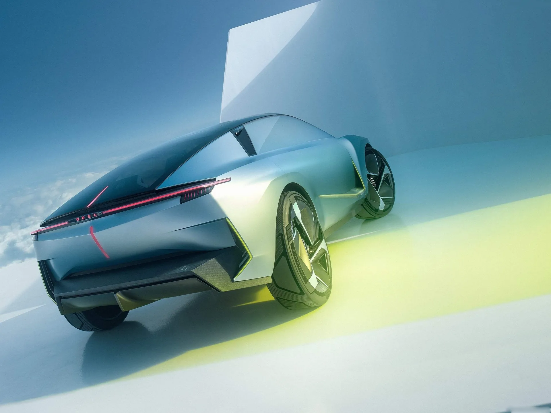 Opel Experimental Concept (2023) – zadní tříčtvrteční pohled