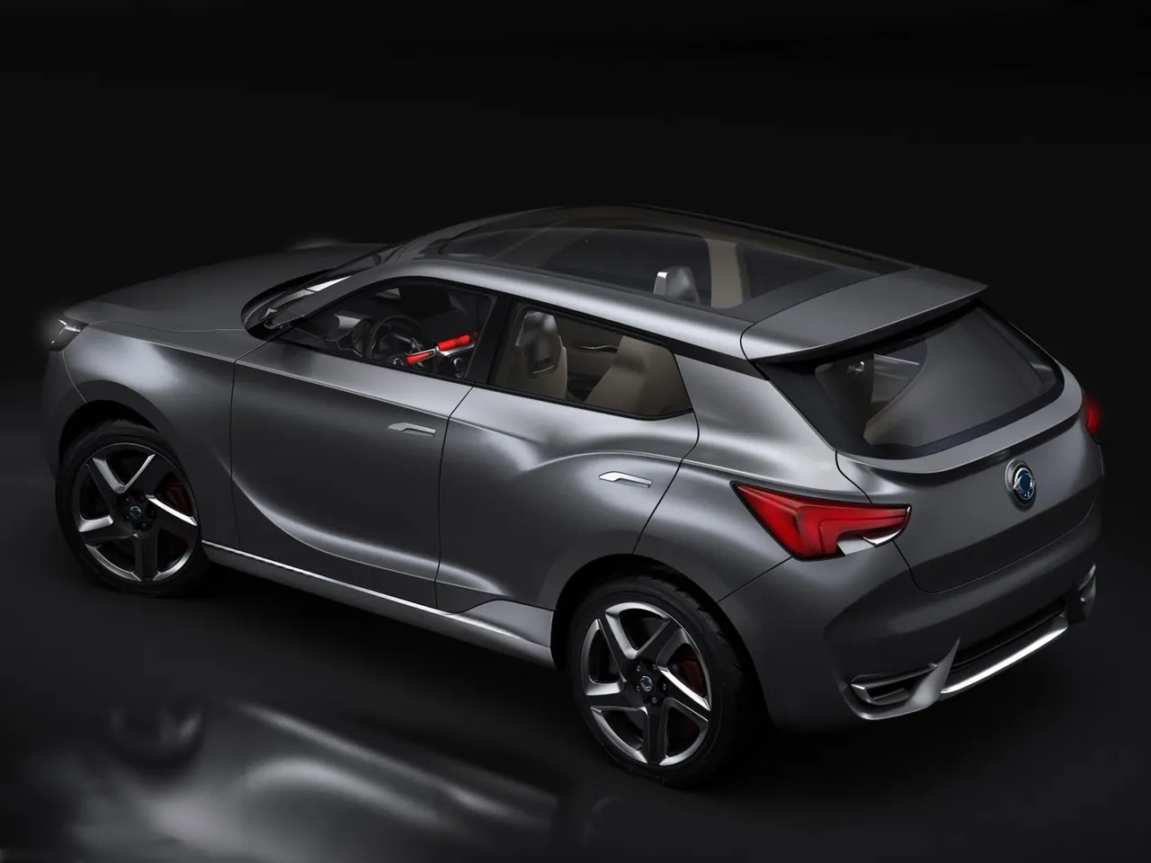 SsangYong SIV-1 Concept (2013) – zadní tříčtvrteční pohled