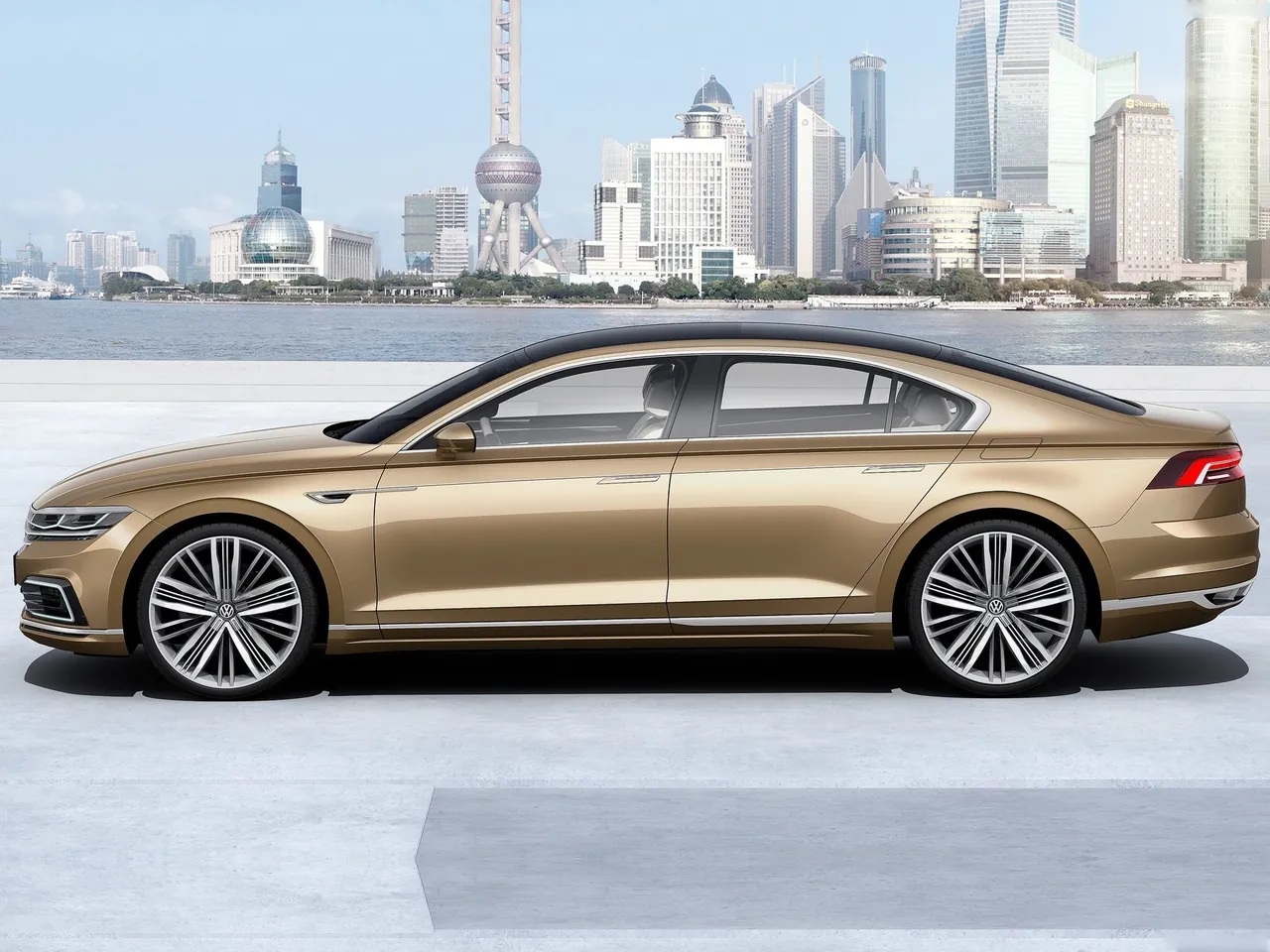 Volkswagen C Coupe GTE Concept (2015) – boční profil