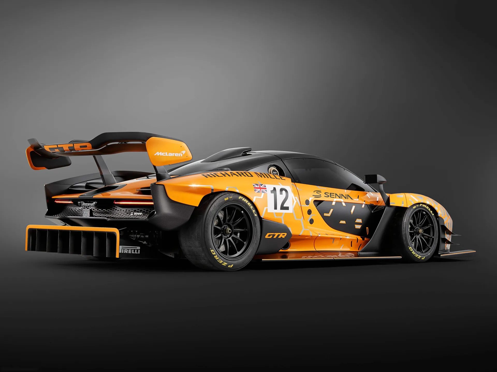 McLaren Senna GTR Concept (2018) – zadní tříčtvrteční pohled