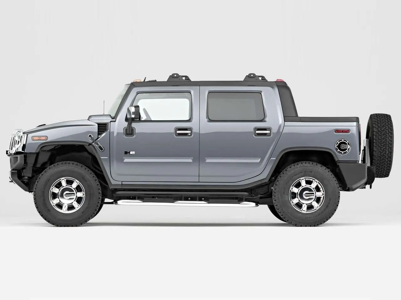 Hummer H2 SUT (2005) – boční profil