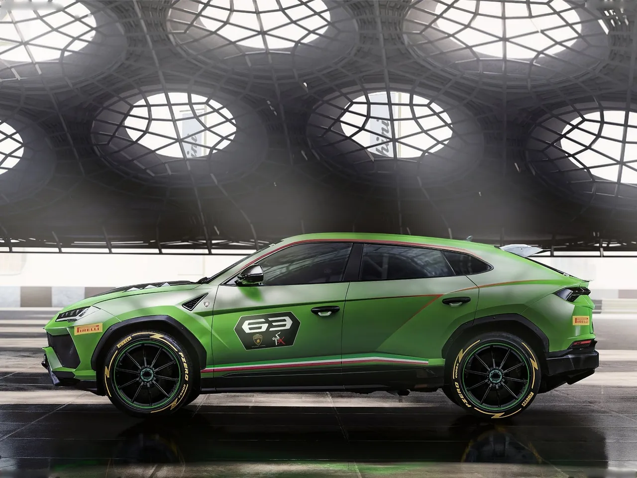Lamborghini Urus ST-X Concept (2018) – boční profil