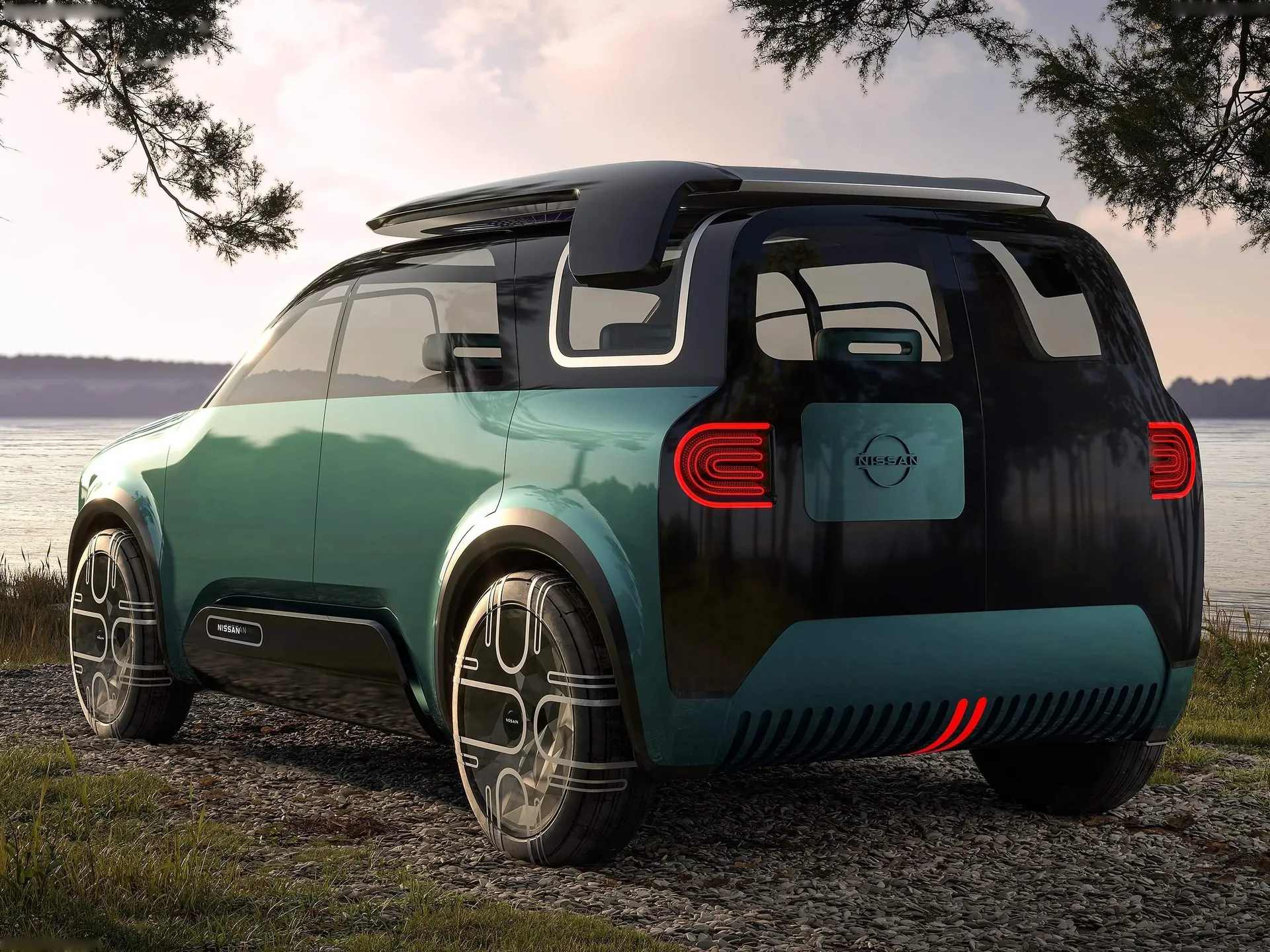 Nissan Hang-Out Concept (2021) – zadní tříčtvrteční pohled