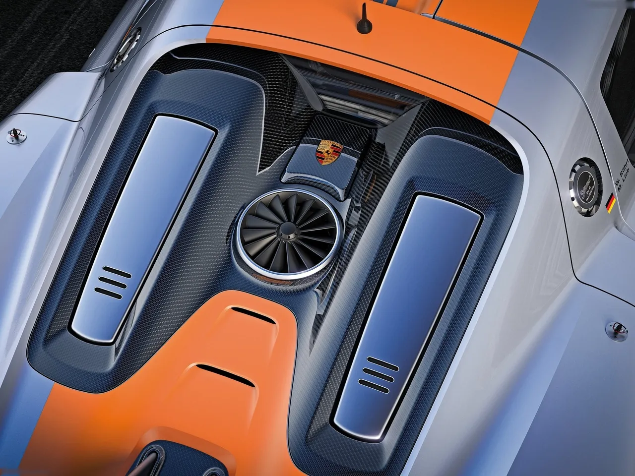 Porsche 918 RSR Concept (2011) – motorový prostor