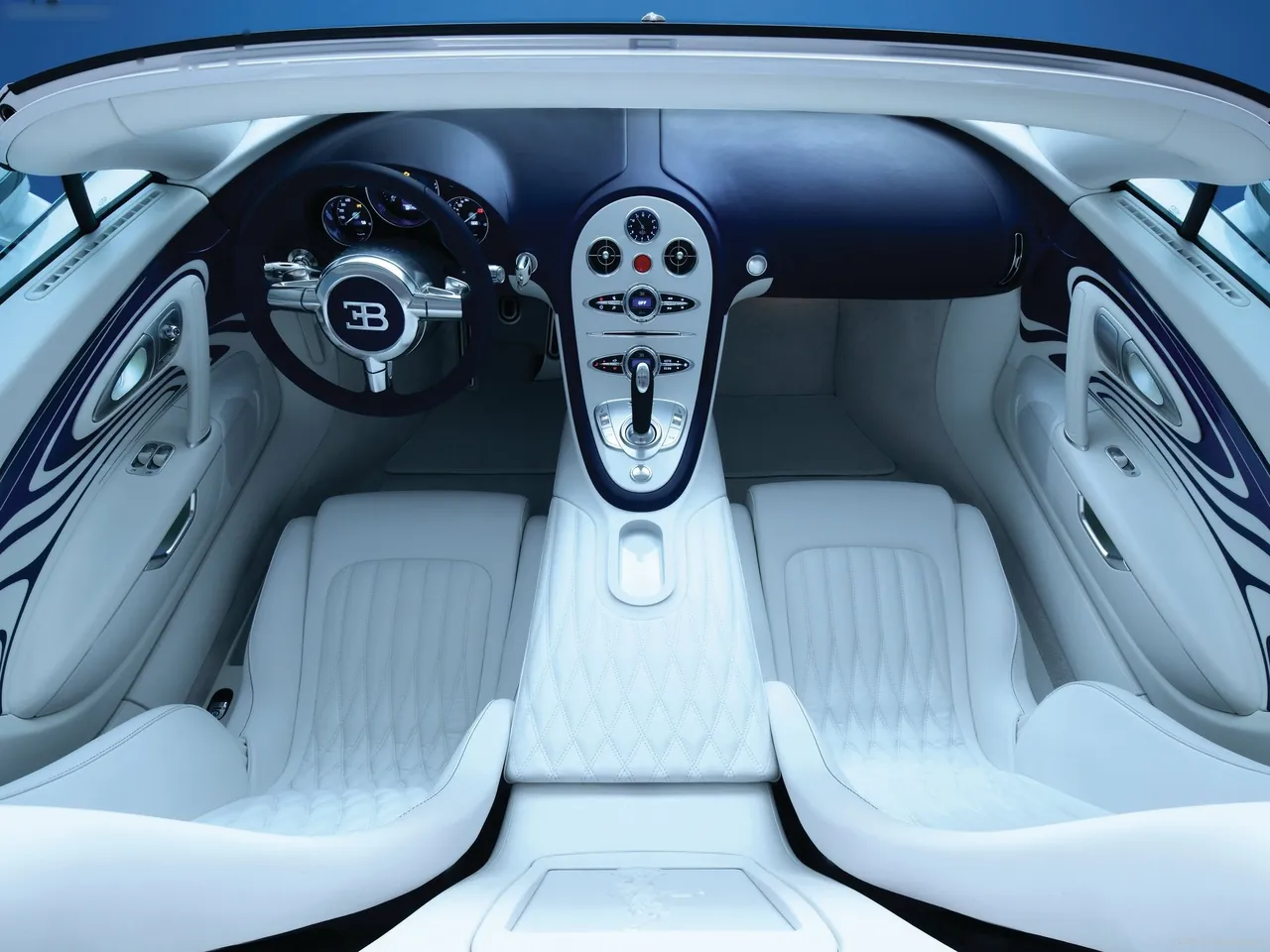 Bugatti Veyron Grand Sport LOr Blanc (2011) – interiér