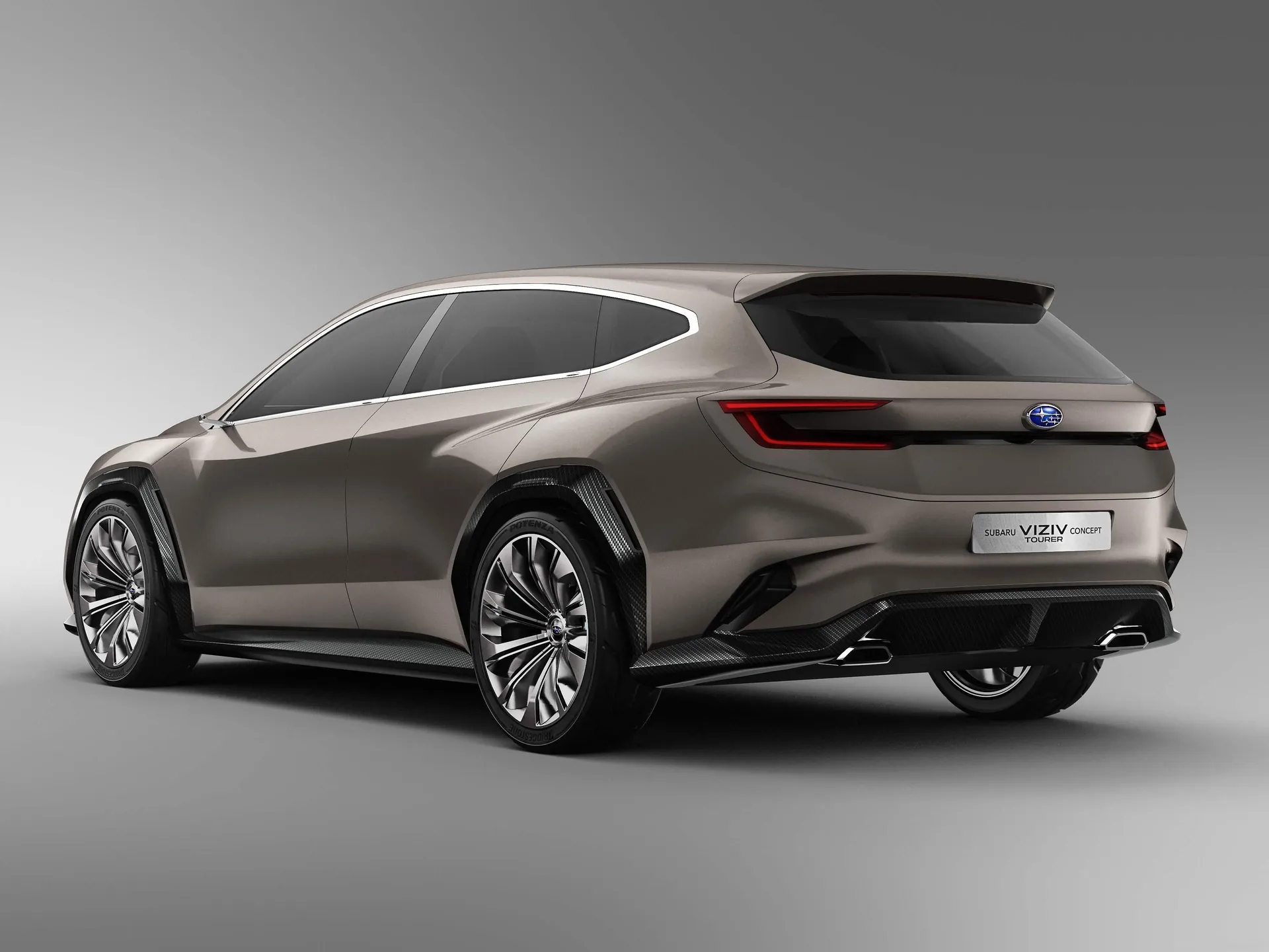 Subaru VIZIV Tourer Concept (2018) – zadní tříčtvrteční pohled