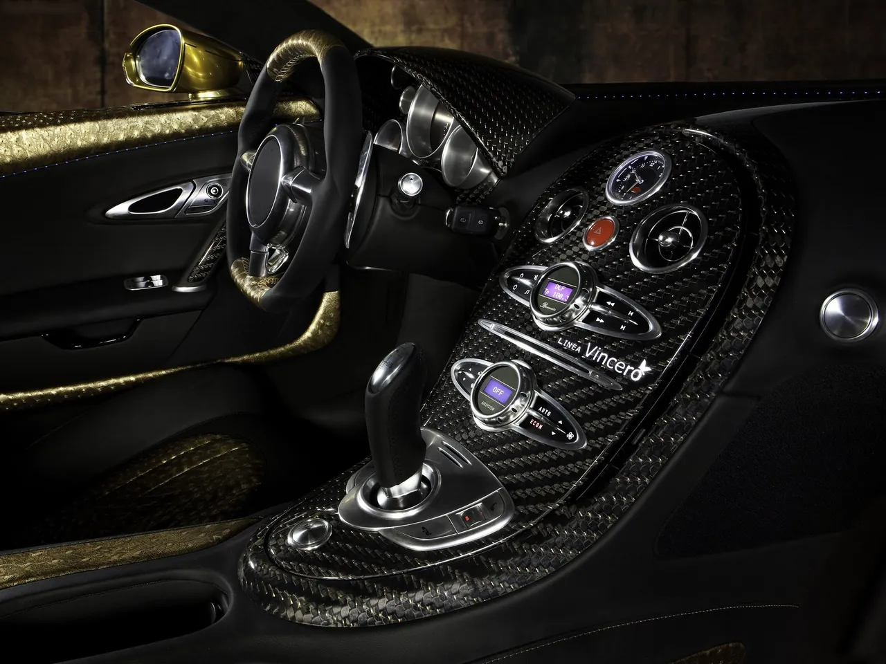 Mansory Bugatti Veyron Linea Vincero dOro (2010) – interiér