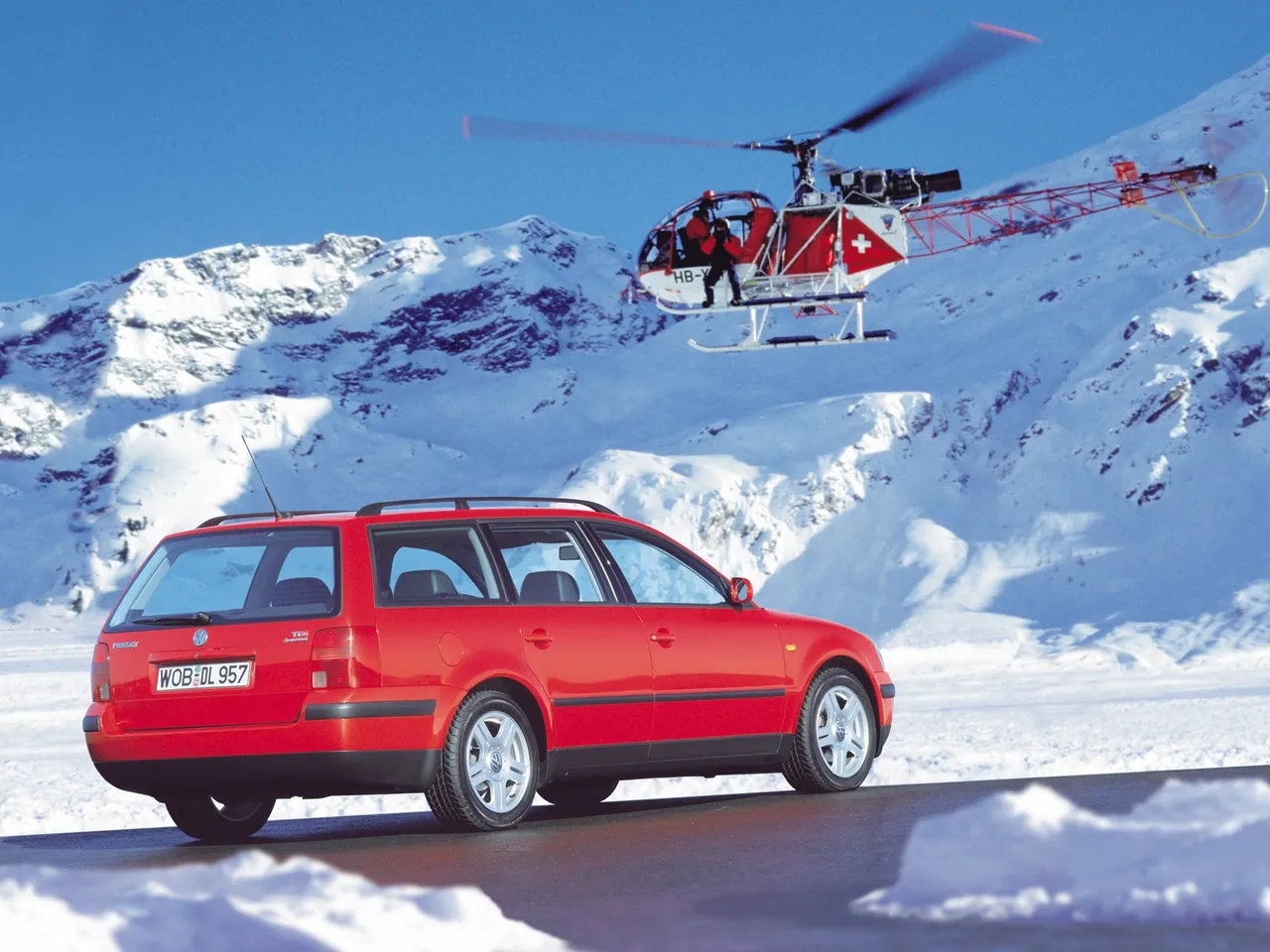 Volkswagen Passat Variant (1997) – zadní tříčtvrteční pohled