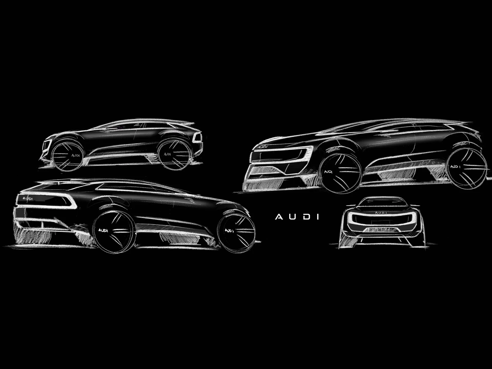 Audi E7X (2027) – designové skici