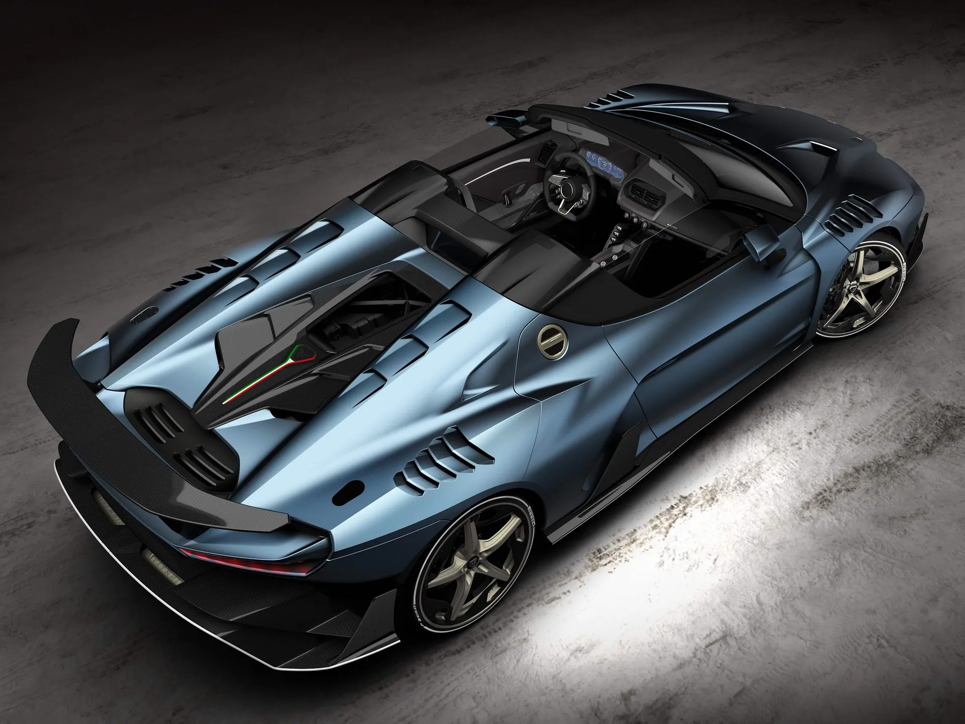 Italdesign Zerouno Duerta (2018) – zadní tříčtvrteční pohled