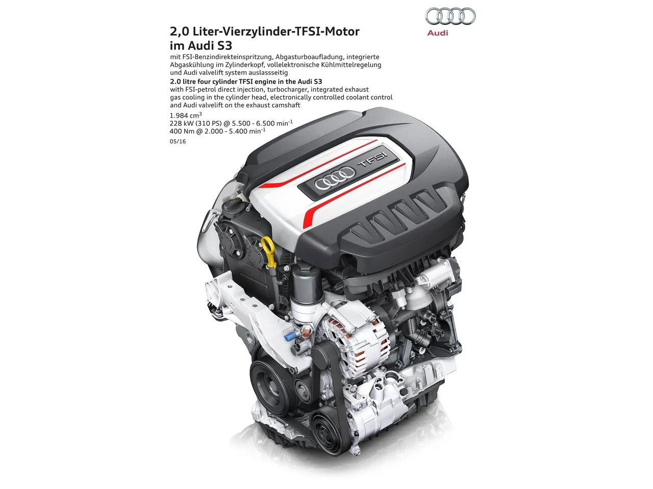 Audi S3 (2017) – motor