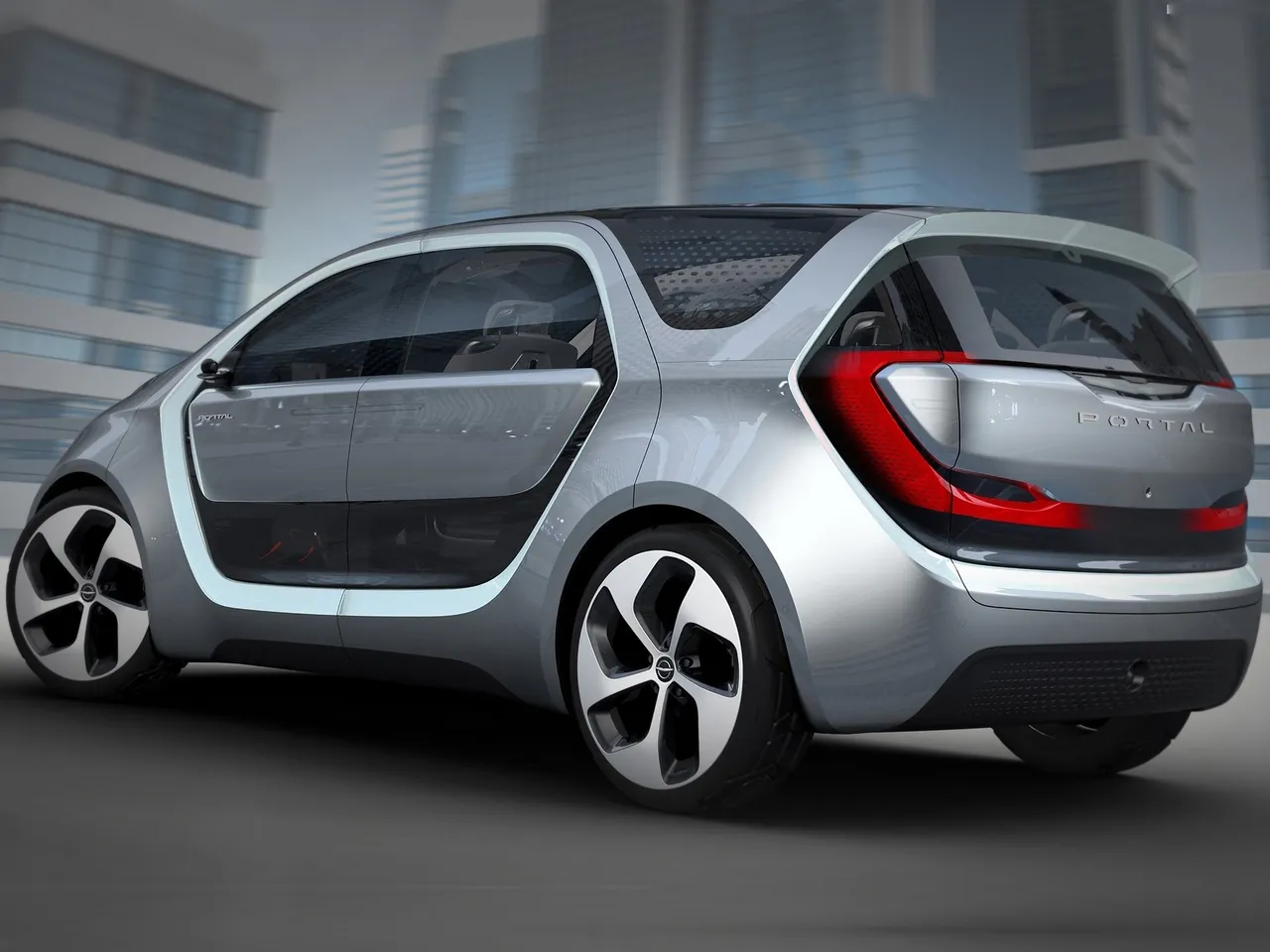 Chrysler Portal Concept (2017) – zadní tříčtvrteční pohled
