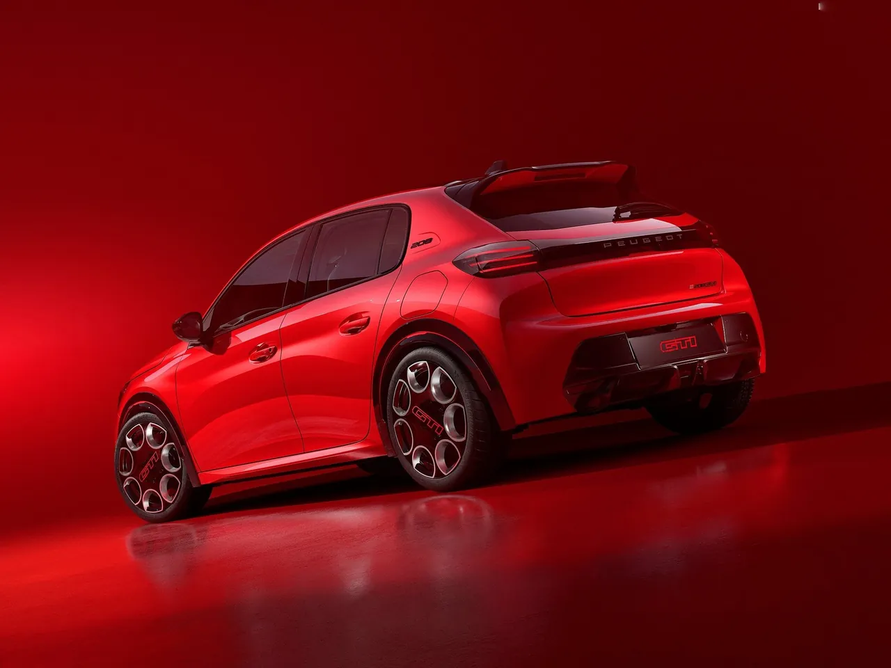 Peugeot e-208 GTi Concept (2025) – zadní tříčtvrteční pohled