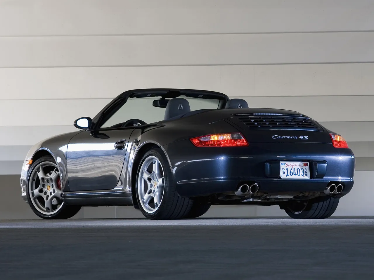 Porsche 911 Carrera 4S Cabriolet (2007) - Rear Three-Quarter