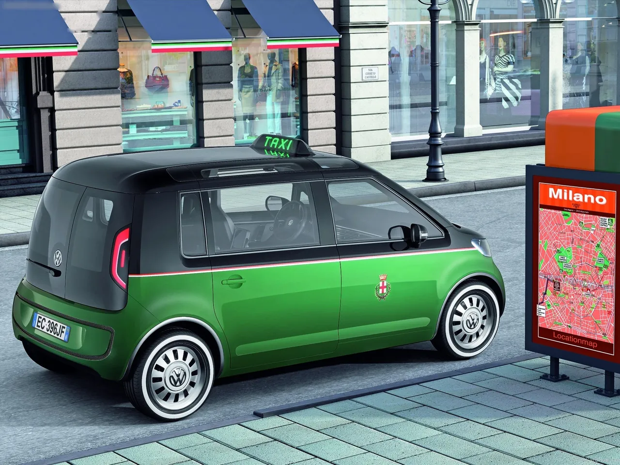 Volkswagen Milano Taxi Concept (2010) - Rear Three-Quarter