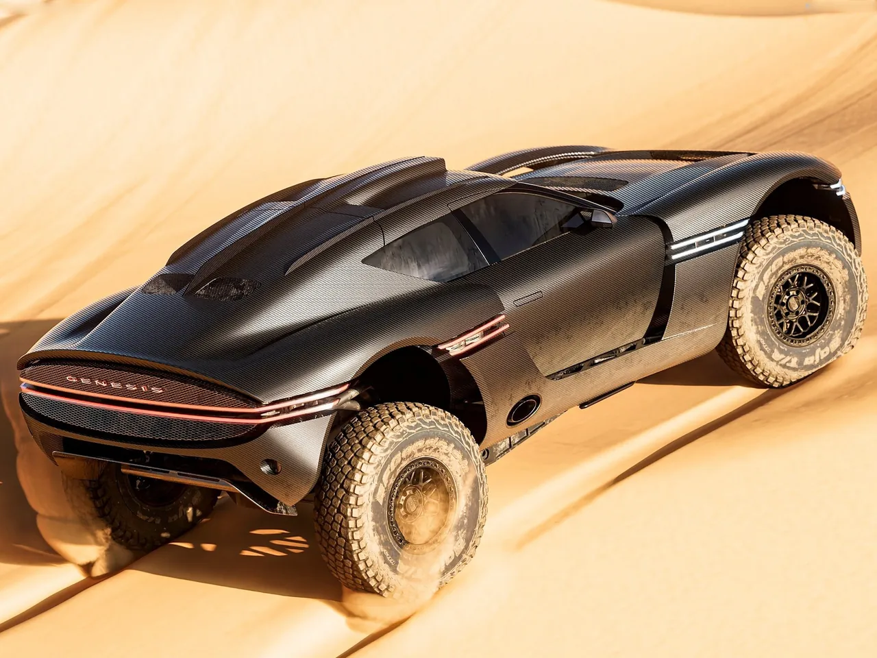 Genesis X Skorpio Concept (2026) – zadní tříčtvrteční pohled