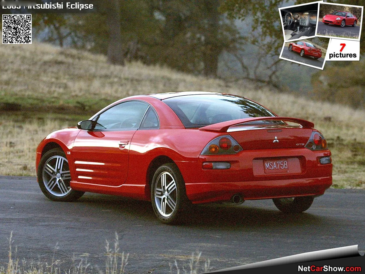 Mitsubishi Eclipse (2003) – zadní tříčtvrteční pohled