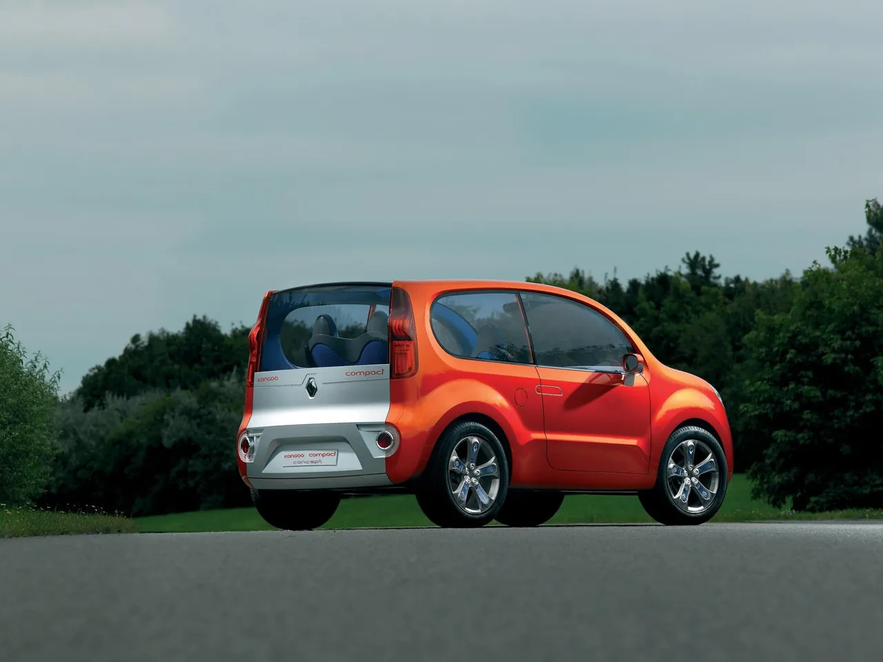 Renault Kangoo Compact Concept (2007) – zadní tříčtvrteční pohled