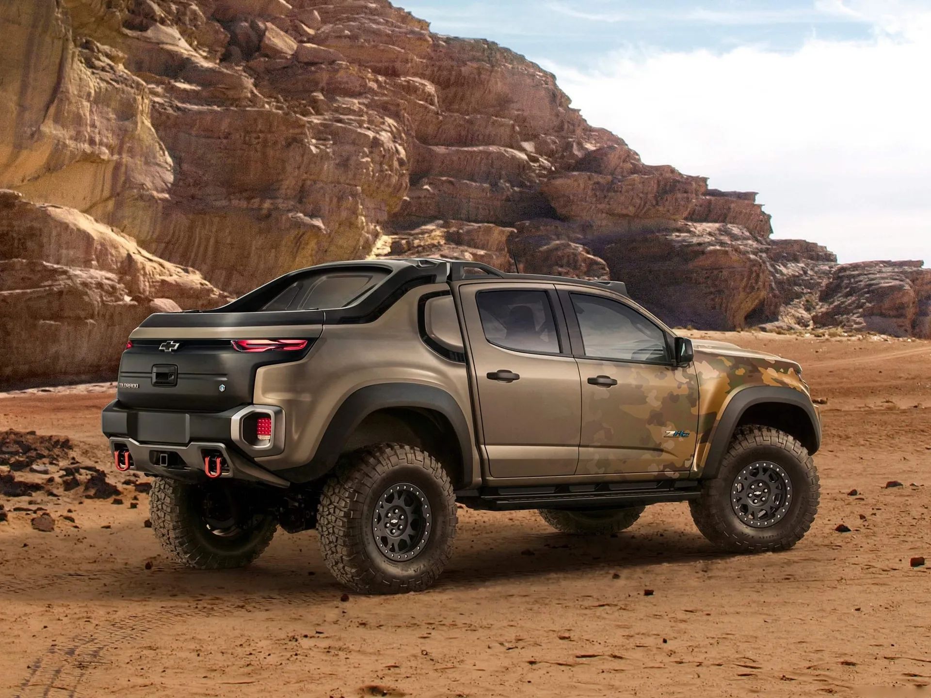Chevrolet Colorado ZH2 Concept (2016) – zadní tříčtvrteční pohled