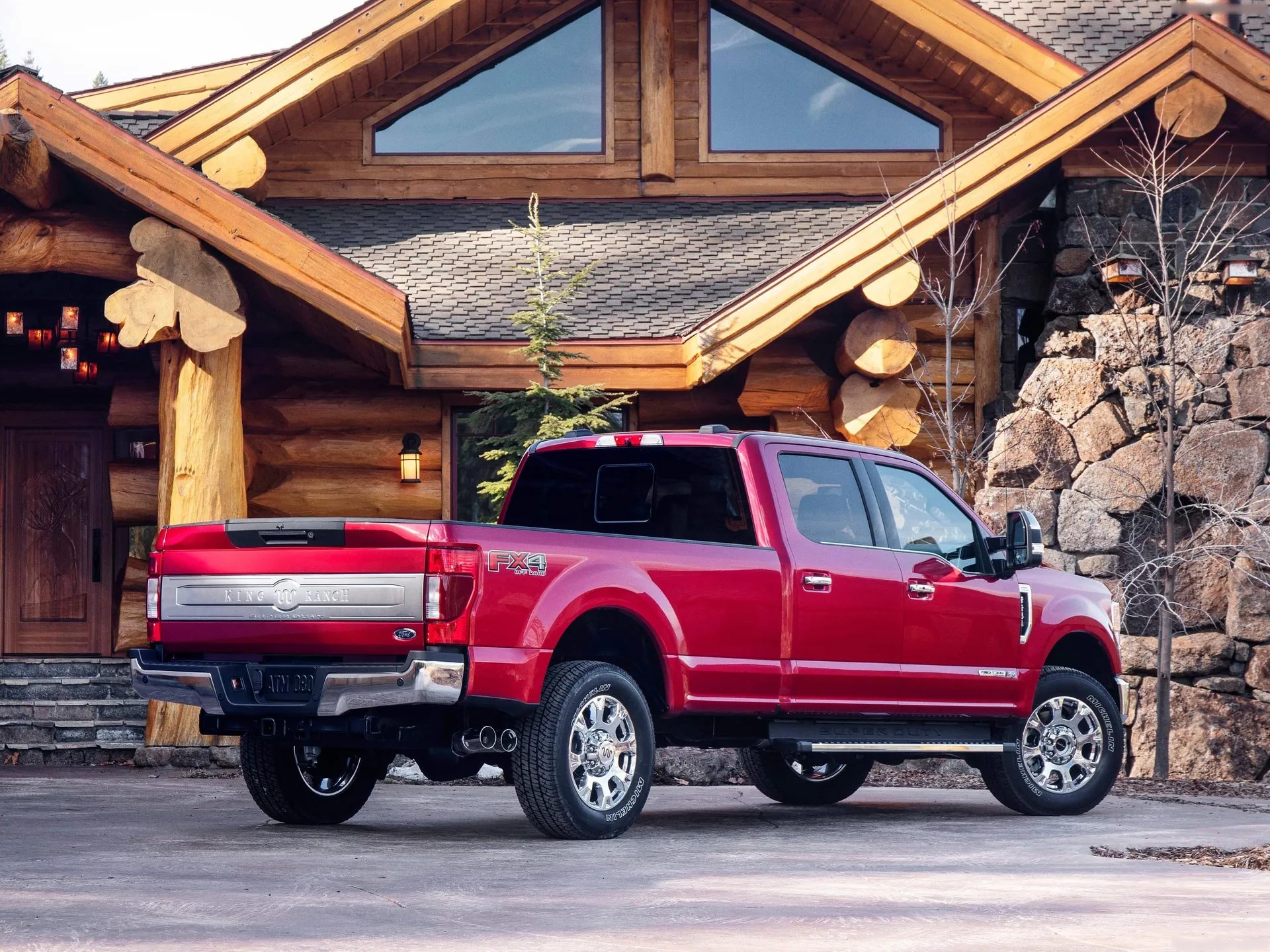 Ford F-Series Super Duty (2020) – zadní tříčtvrteční pohled