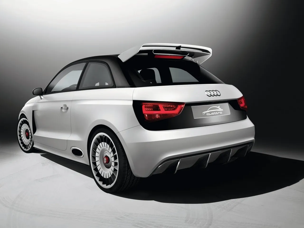 Audi A1 clubsport quattro Concept (2011) – zadní tříčtvrteční pohled