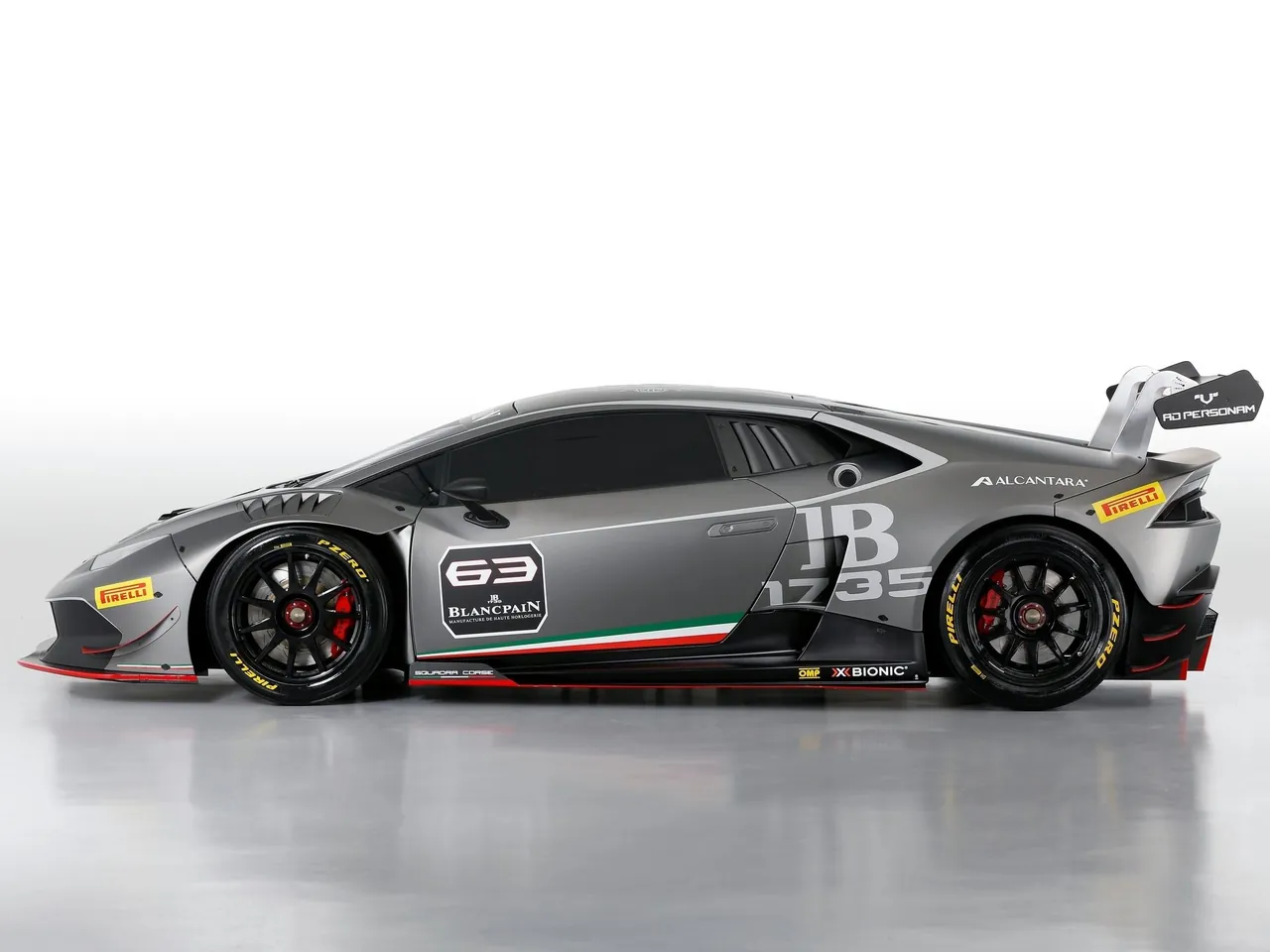 Lamborghini Huracan LP620-2 Super Trofeo (2015) – boční profil