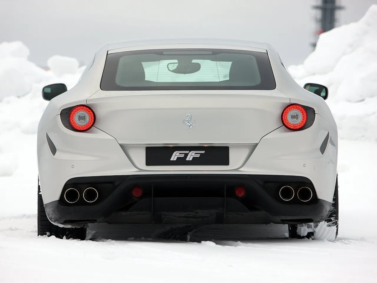 Ferrari FF Silver (2012) - Rear