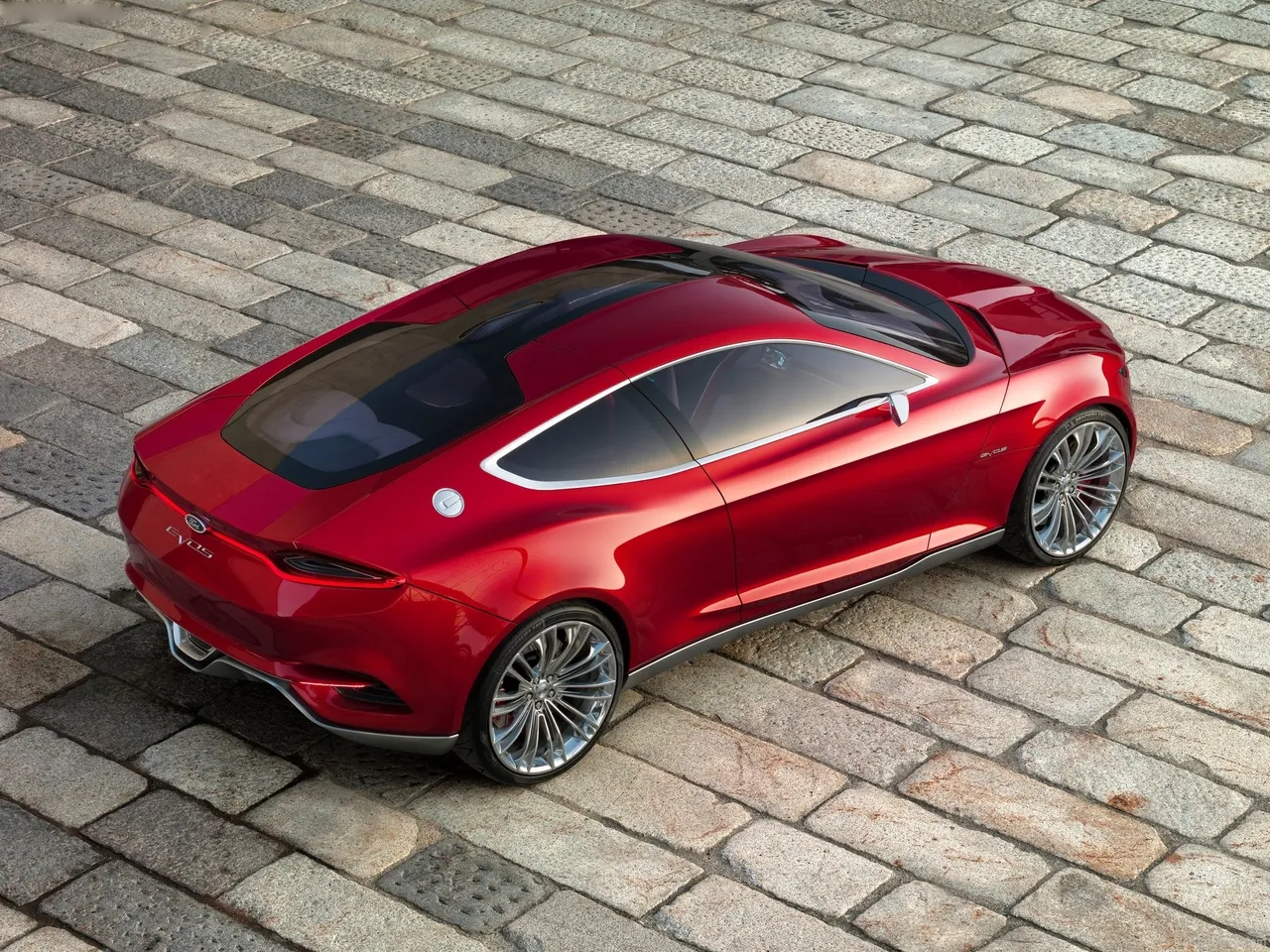 Ford Evos Concept (2011) – zadní tříčtvrteční pohled