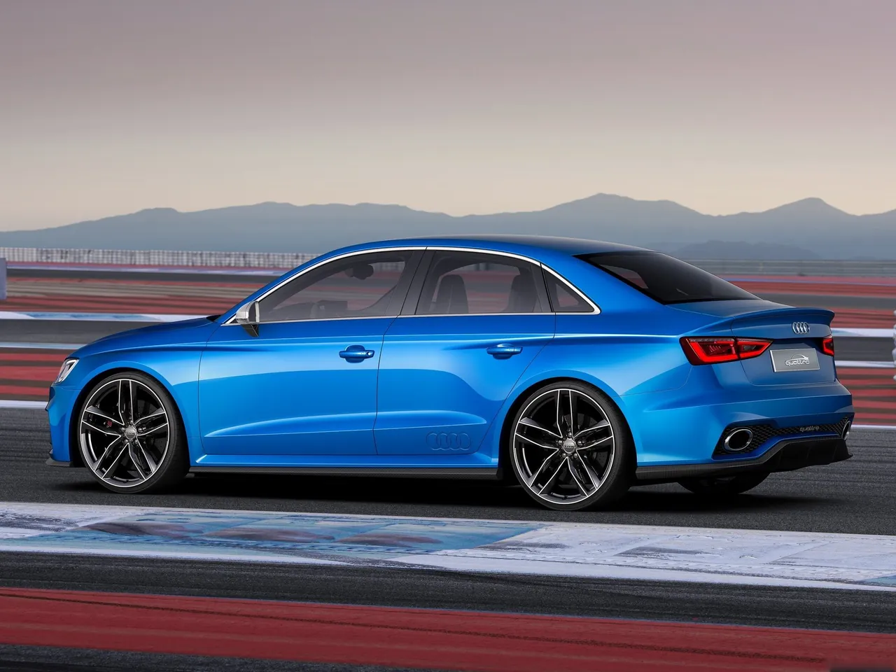 Audi A3 Clubsport quattro Concept (2014) – zadní tříčtvrteční pohled