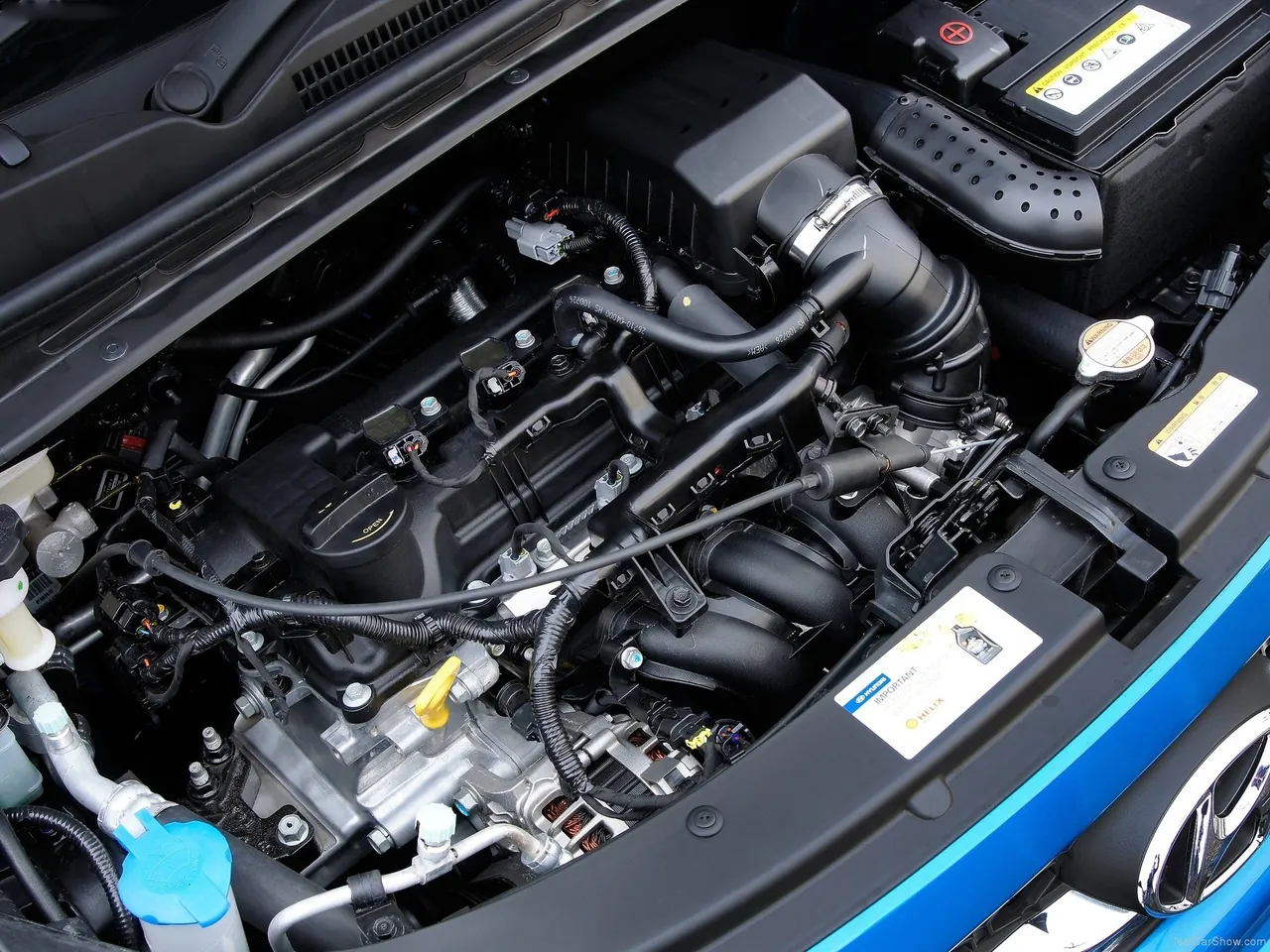 Hyundai i10 (2011) – motorový prostor