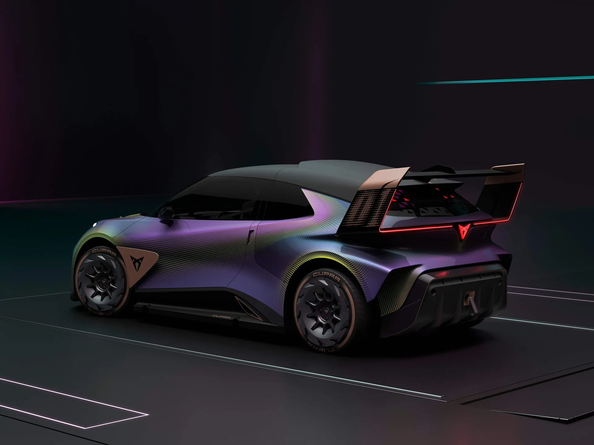 Cupra UrbanRebel Concept (2021) – zadní tříčtvrteční pohled