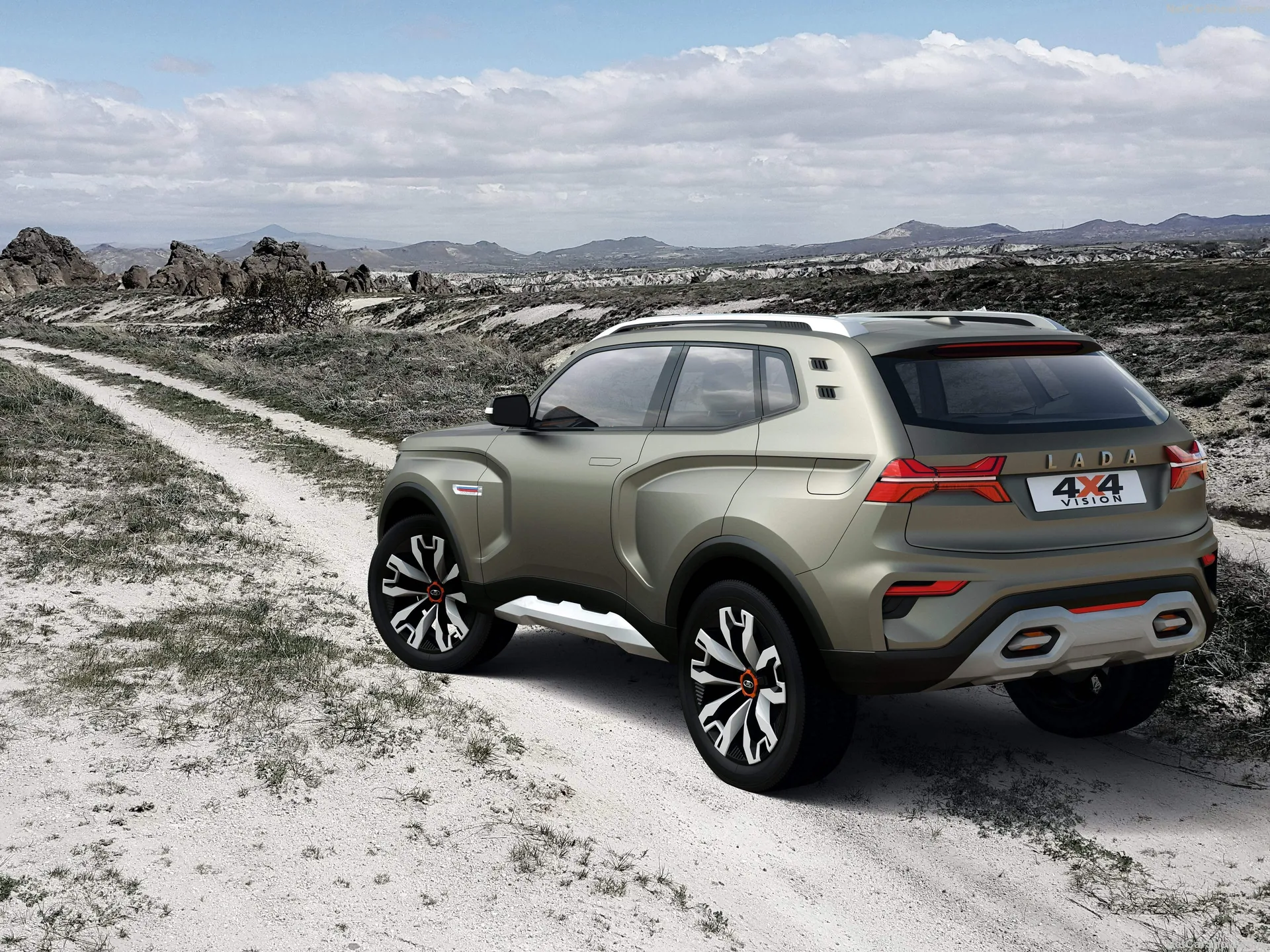 Lada 4x4 Vision Concept (2018) – zadní tříčtvrteční pohled